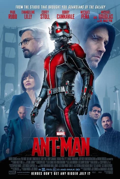Poster of Ant-Man (2015) Dual Audio {Hindi-English}