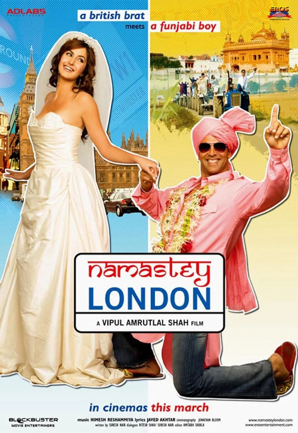 Poster of Namastey London (2007) Hindi Movie 480p, 720p & 1080p