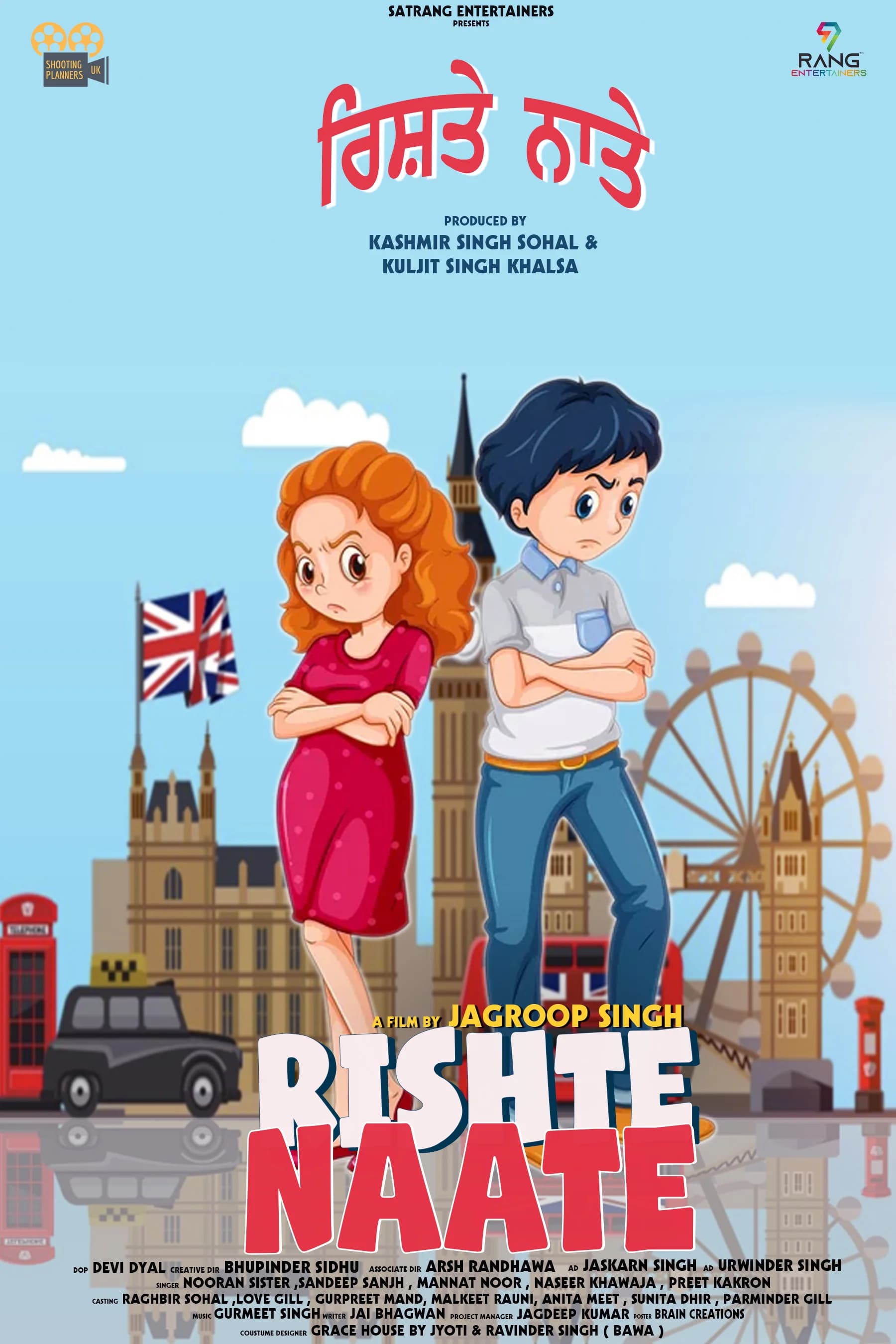 Poster of Rishte Naate (2025) Punjabi Movie 480p, 720p & 1080p