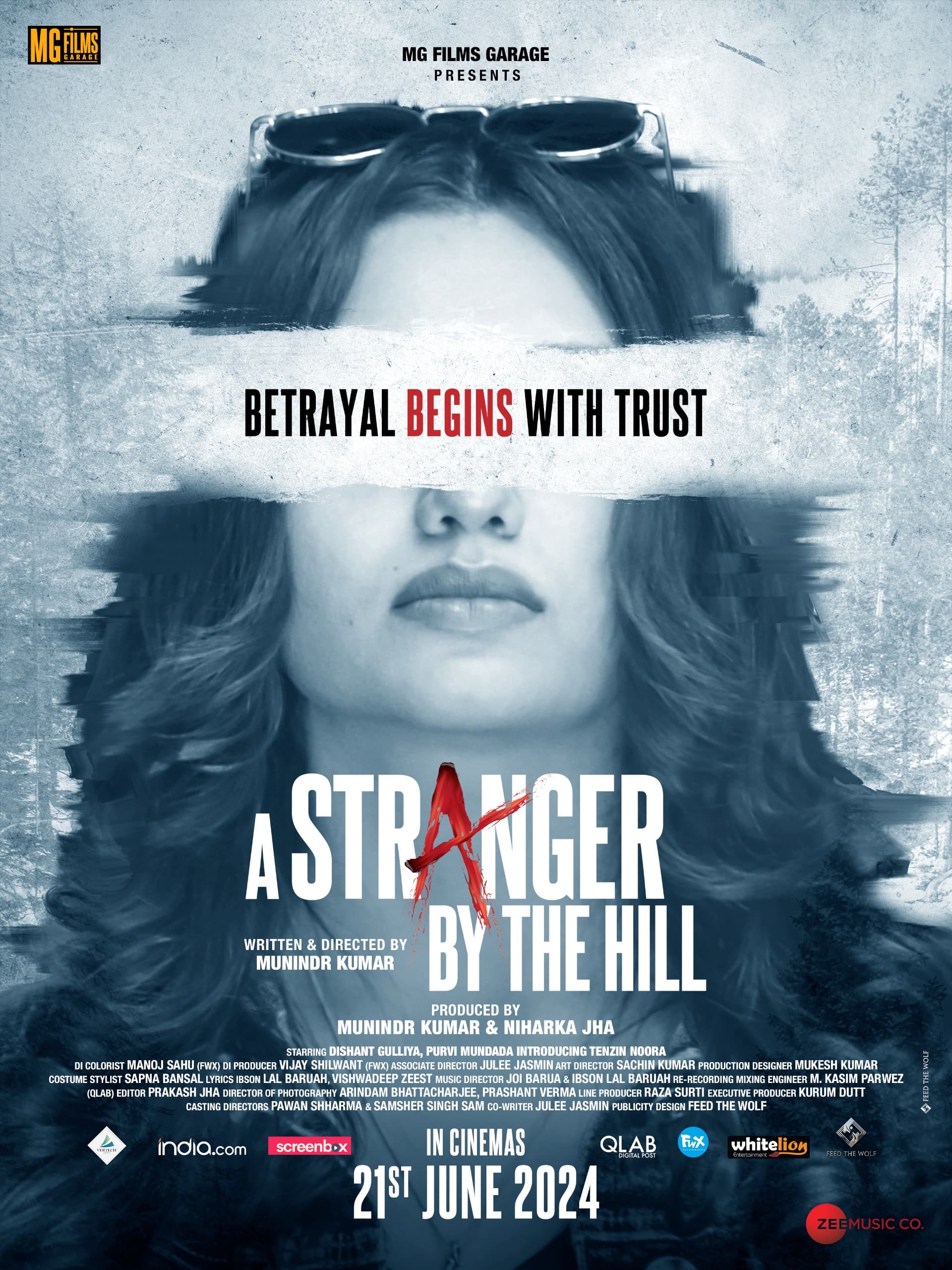 Poster of A Stranger by the Hill (2024) Hindi Full Movie