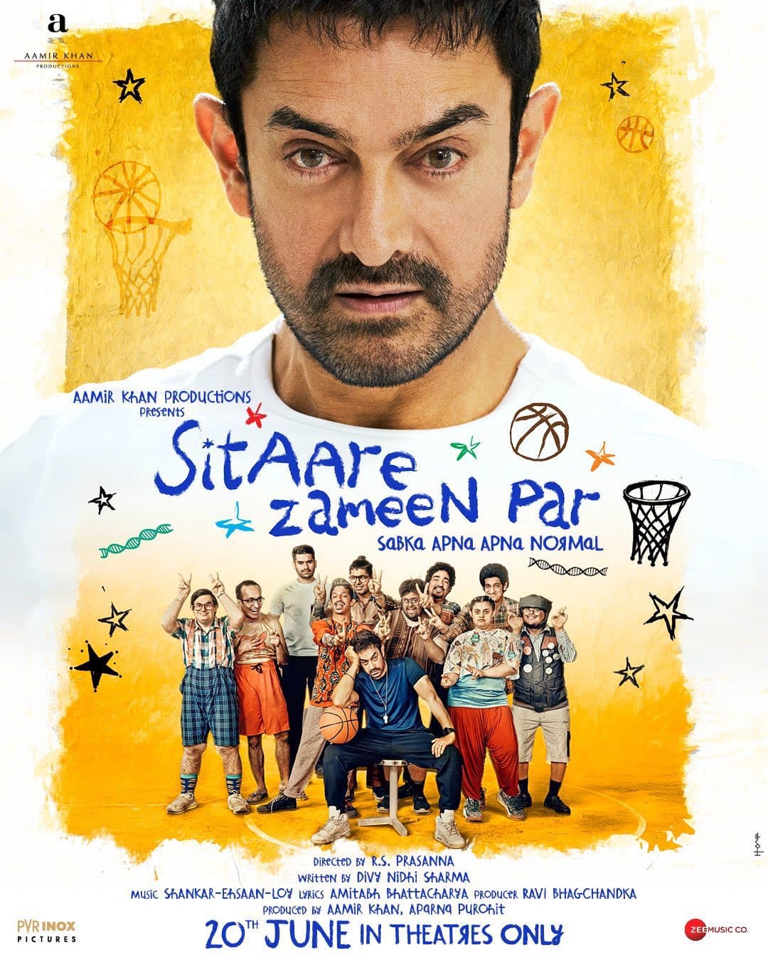 Poster of Sitaare Zameen Par (2025) Hindi Full Movie