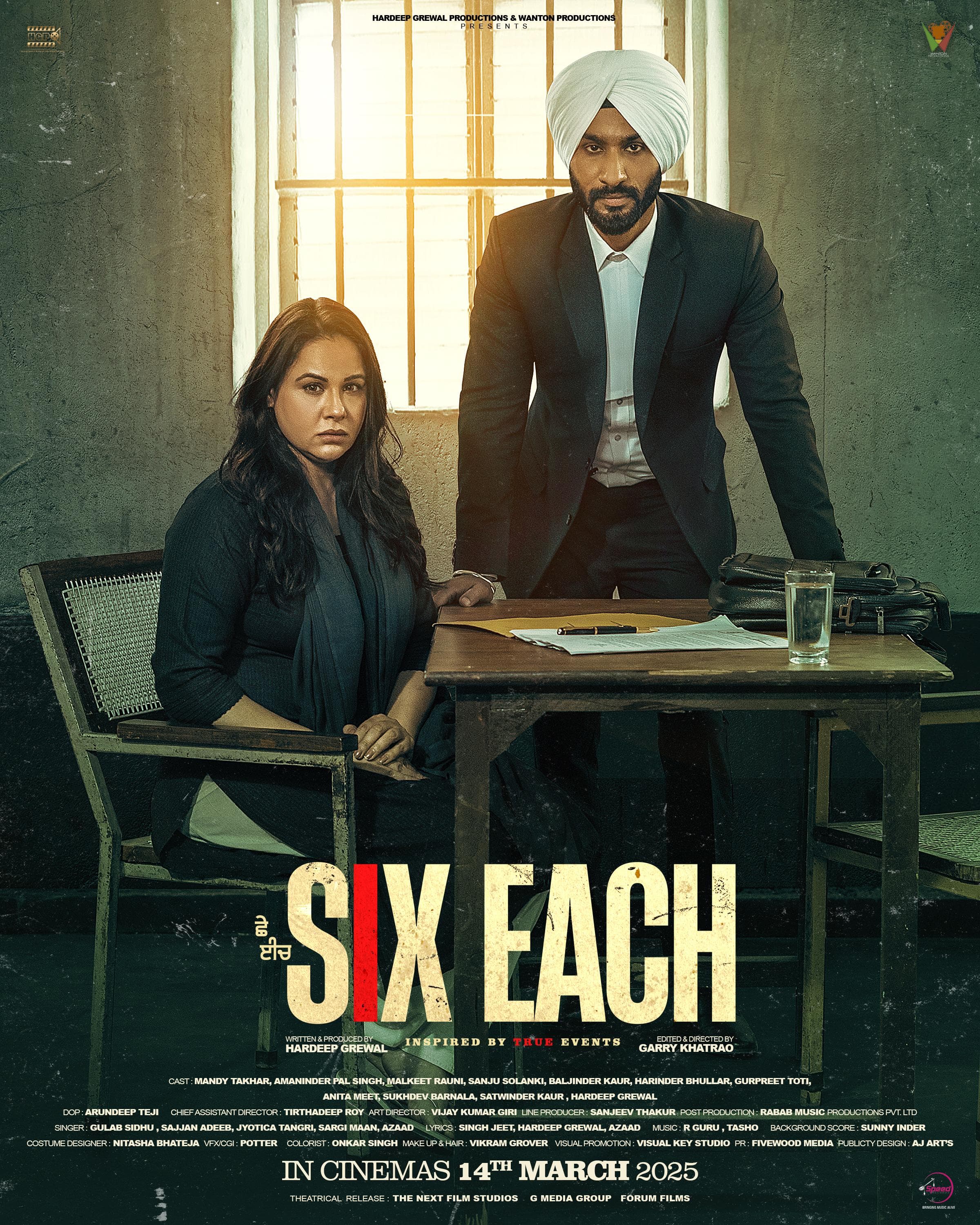 Poster of Six Each (2025) Dual Audio (Hindi - Punjabi) Full Movie