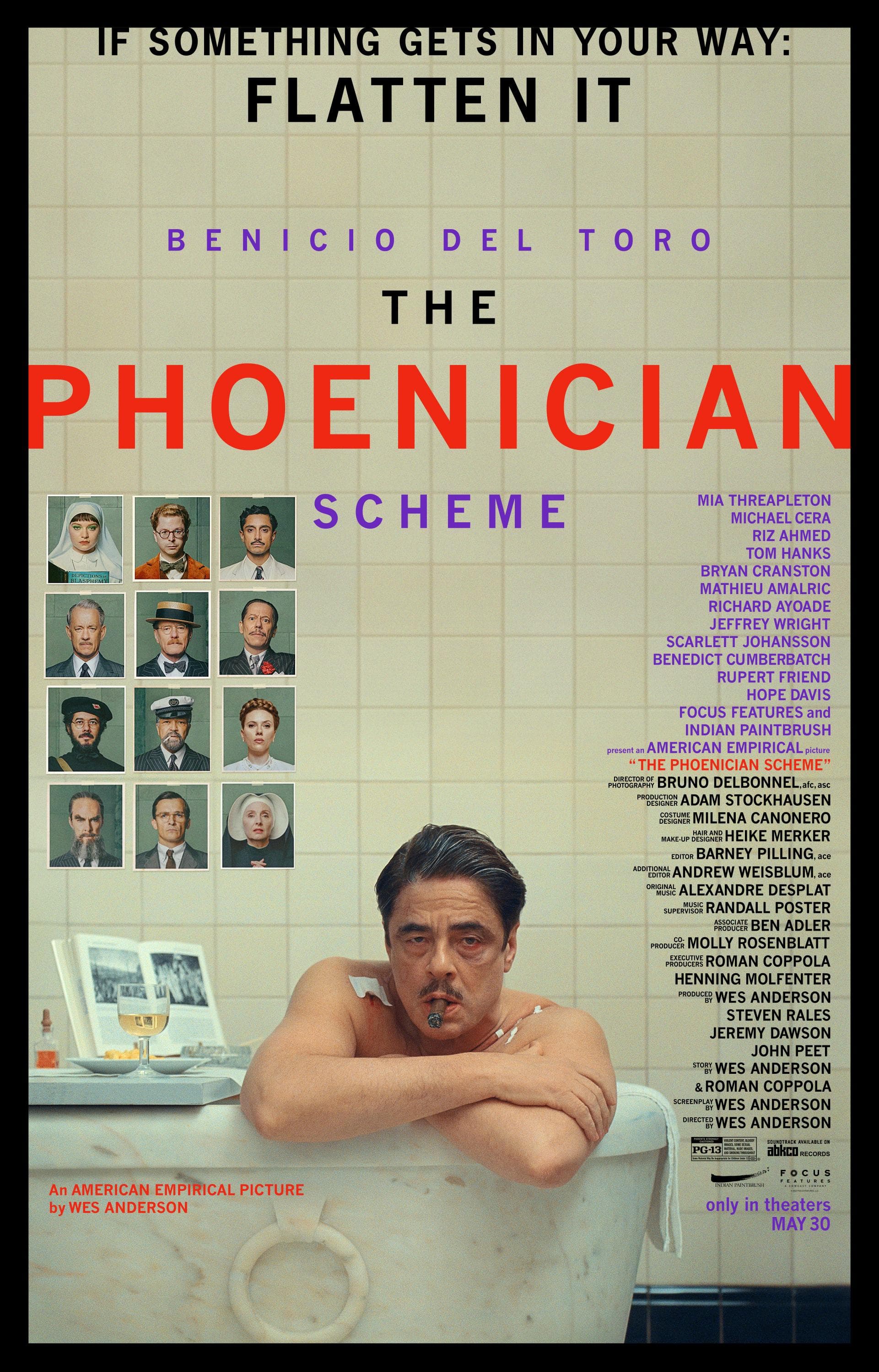 Poster of The Phoenician Scheme (2025) WEB-DL Dual Audio {Hindi-English}