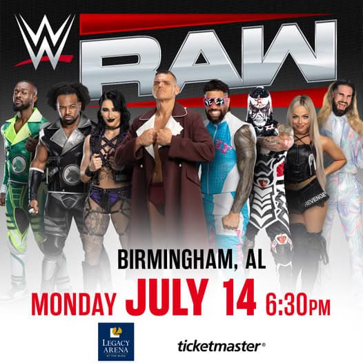 Poster of WWE Monday Night Raw 14th July 2025 Full WWE Show 