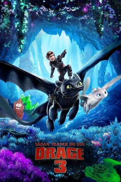 Poster of How to Train Your Dragon: The Hidden World (2019) Bluray {Hindi-English} 480p, 720p | 1080p ESub
