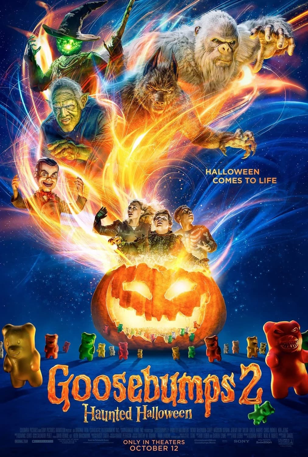 Poster of Goosebumps 2 Haunted Halloween (2018) BluRay [Hindi (ORG 5.1) & English] 1080p 720p & 480p Dual Audio [x264]