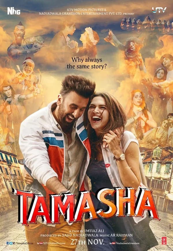 Poster of Tamasha (2015) Hindi BluRay 1080p 720p & 480p x264 DD2.0 