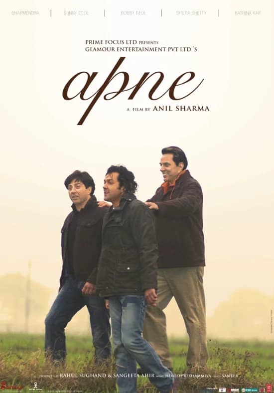 Poster of Apne (2007) WEB-DL Hindi Movie 480p, 720p & 1080p ESub