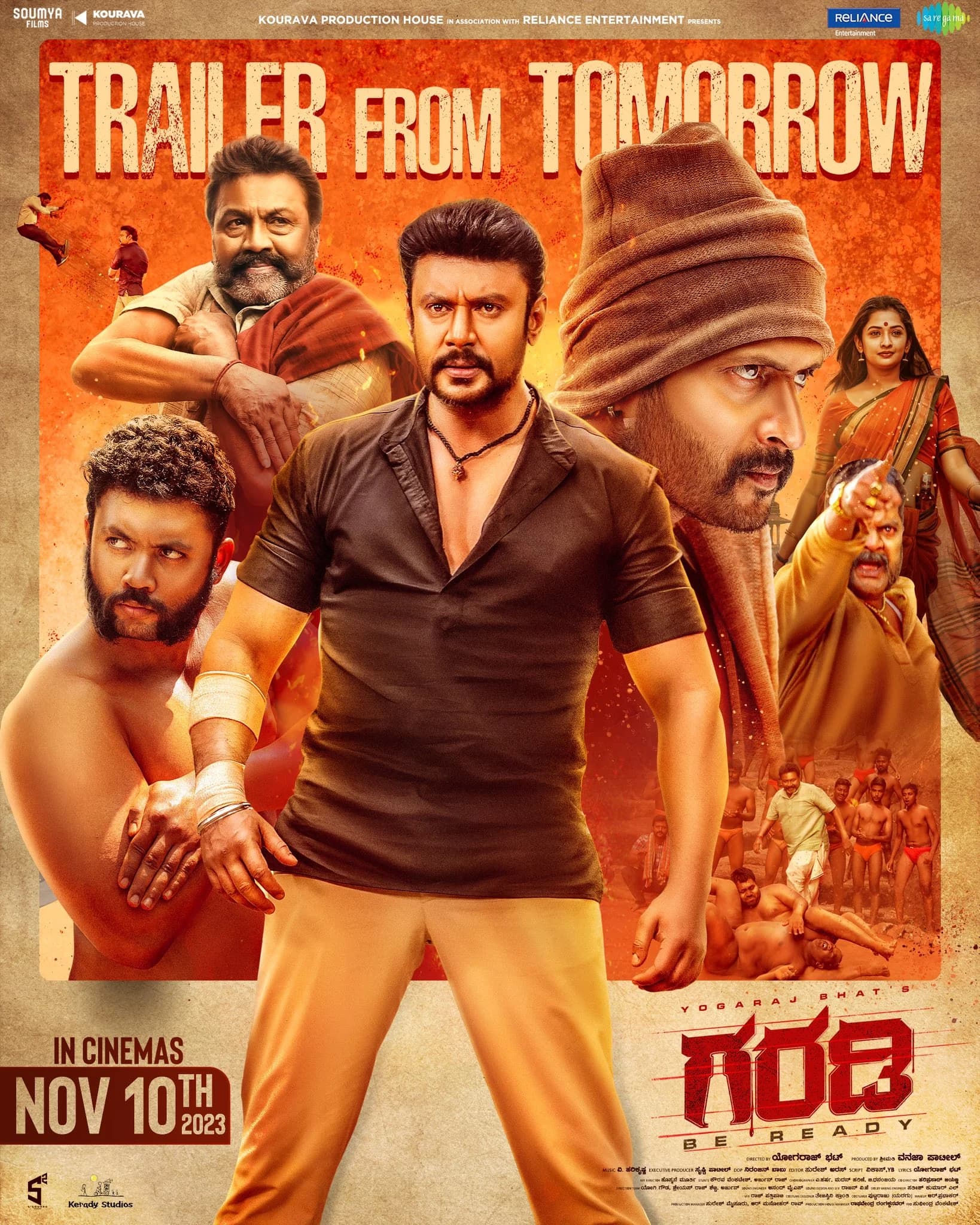 Poster of Garadi (2023) Dual Audio [Hindi & Kannada] WEB-DL 480p 720p 1080p