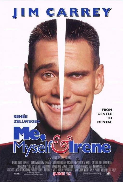 Poster of Me, Myself & Irene (2000) BluRay 1080p 720p 480p Dual Audio [HINDI & ENGLISH]