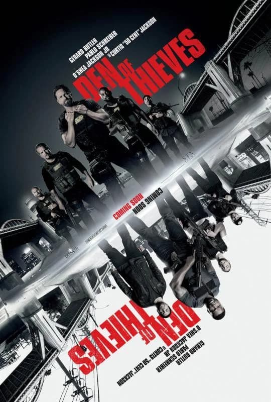 Poster of Den of Thieves (2018) UNRATED [Hindi (ORG 5.1) & English]