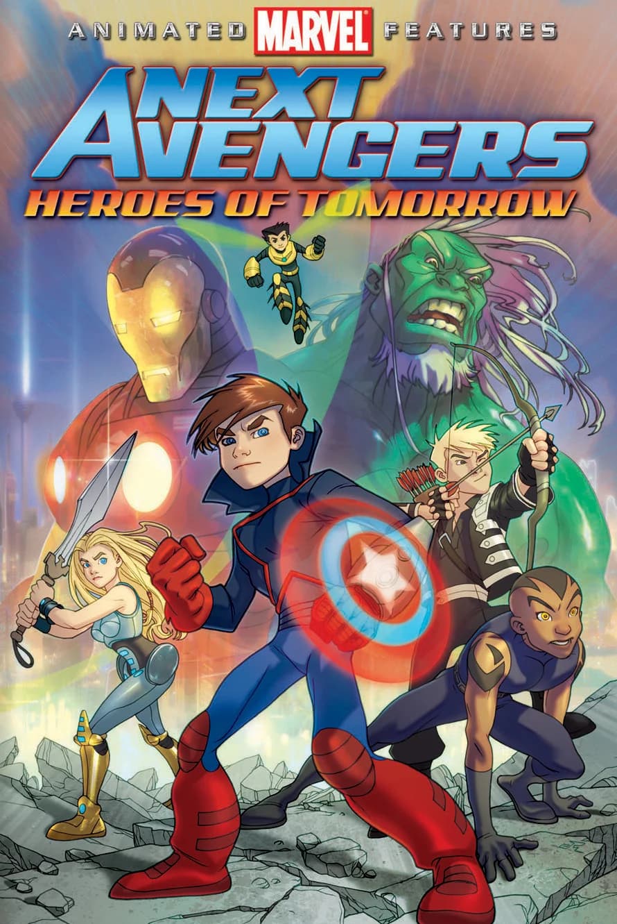 Poster of Next Avengers: Heroes of Tomorrow (2008) Dual Audio {Hindi-English}