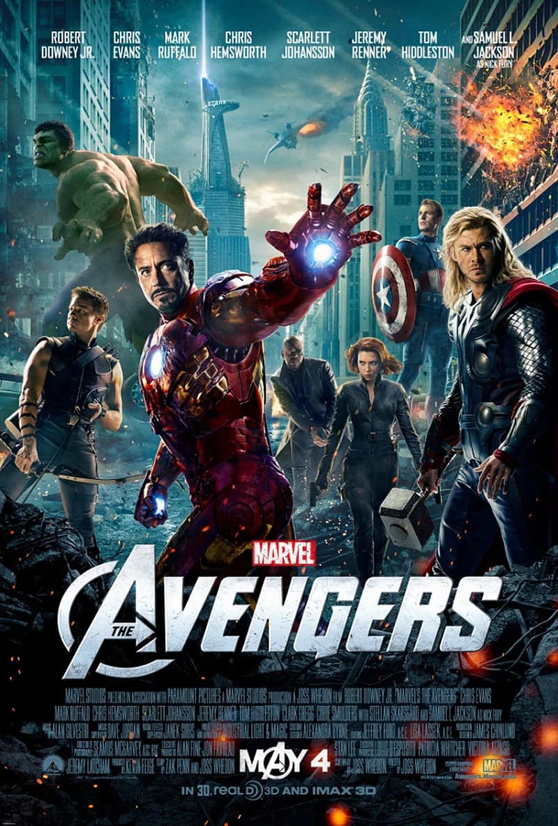 Poster of The Avengers (2012) Dual Audio {Hindi-English}