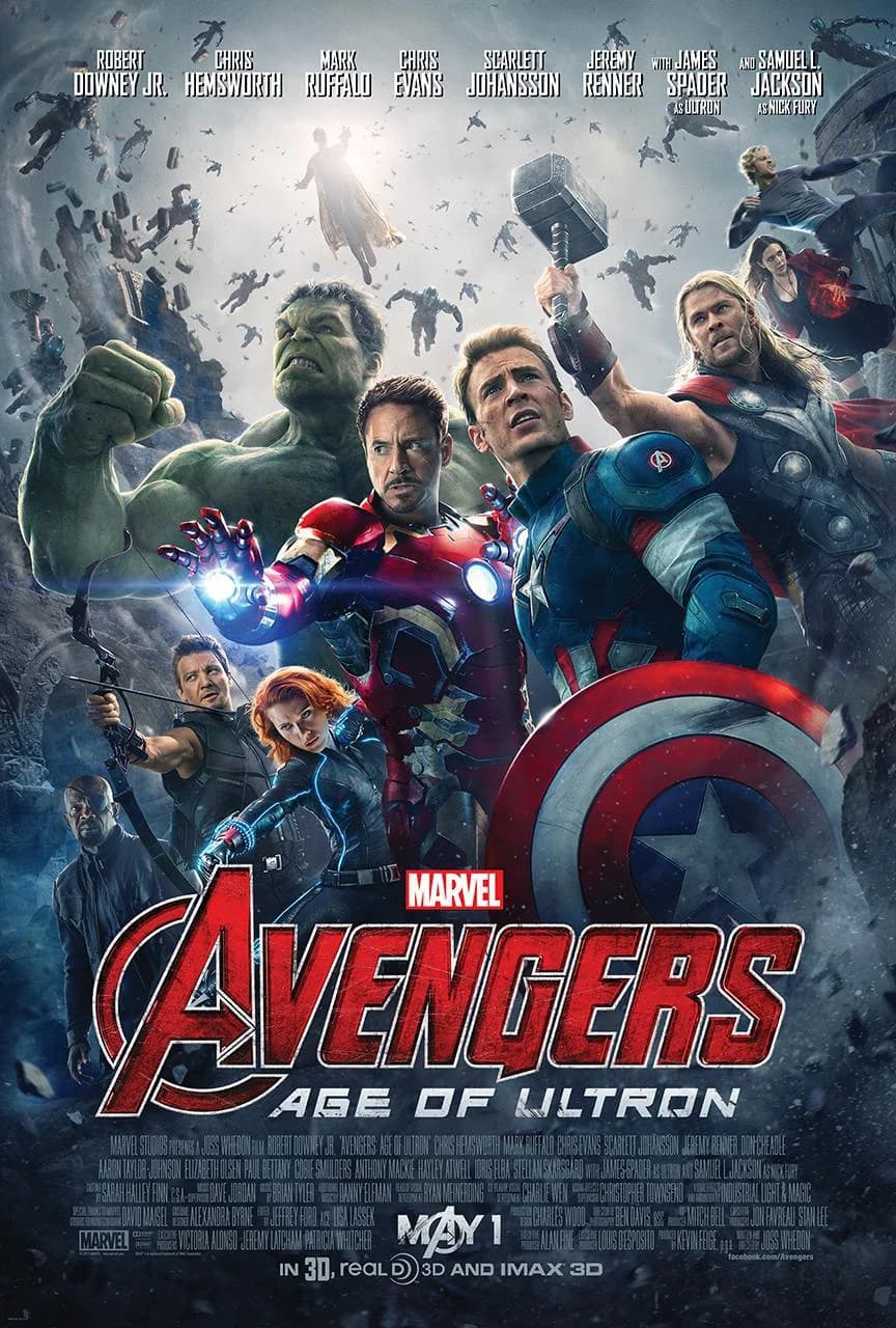 Poster of Avengers: Age of Ultron (2015) Dual Audio {Hindi-English}