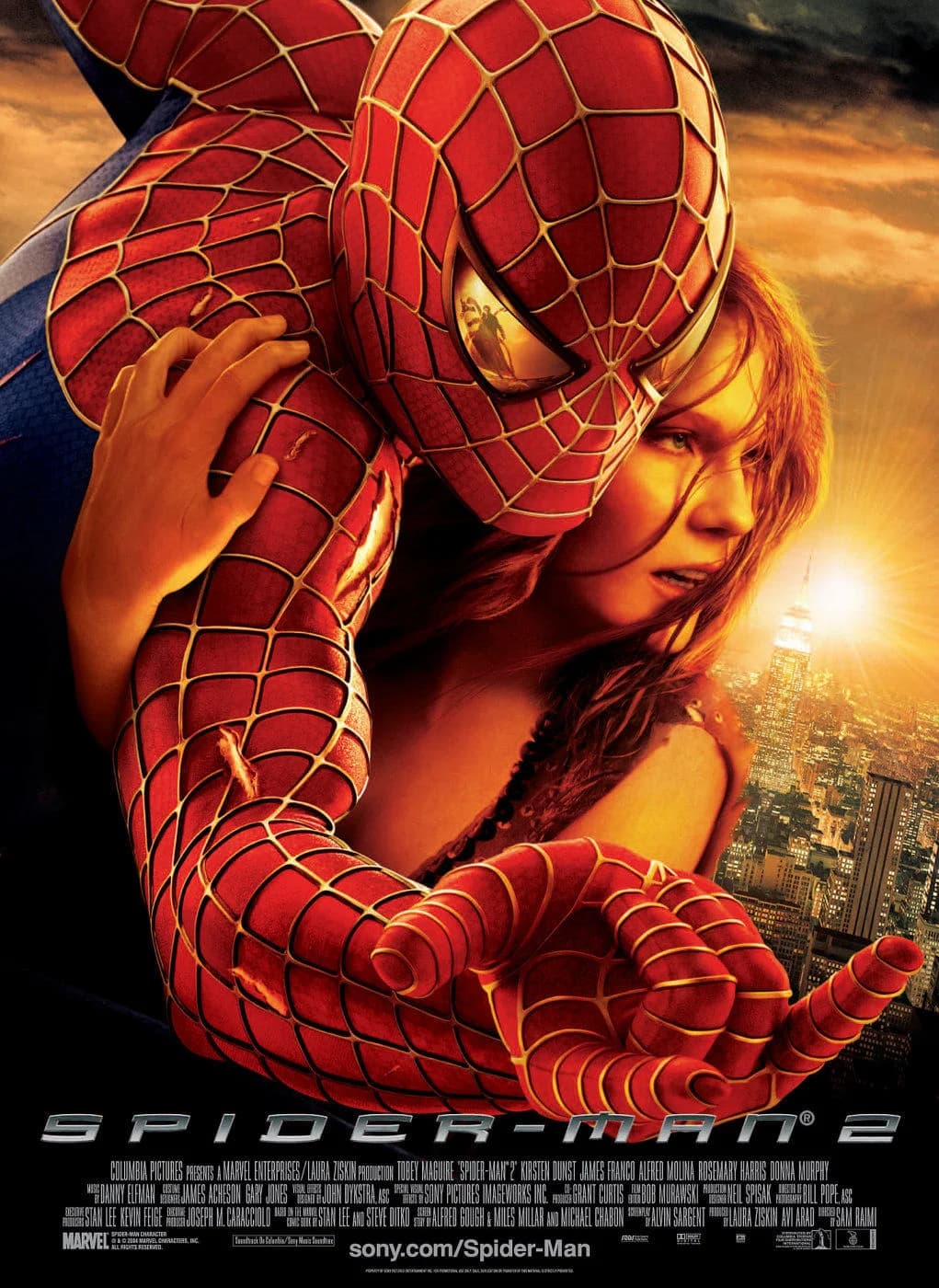 Poster of Spider-Man 2 (2004) Dual Audio {Hindi-English}