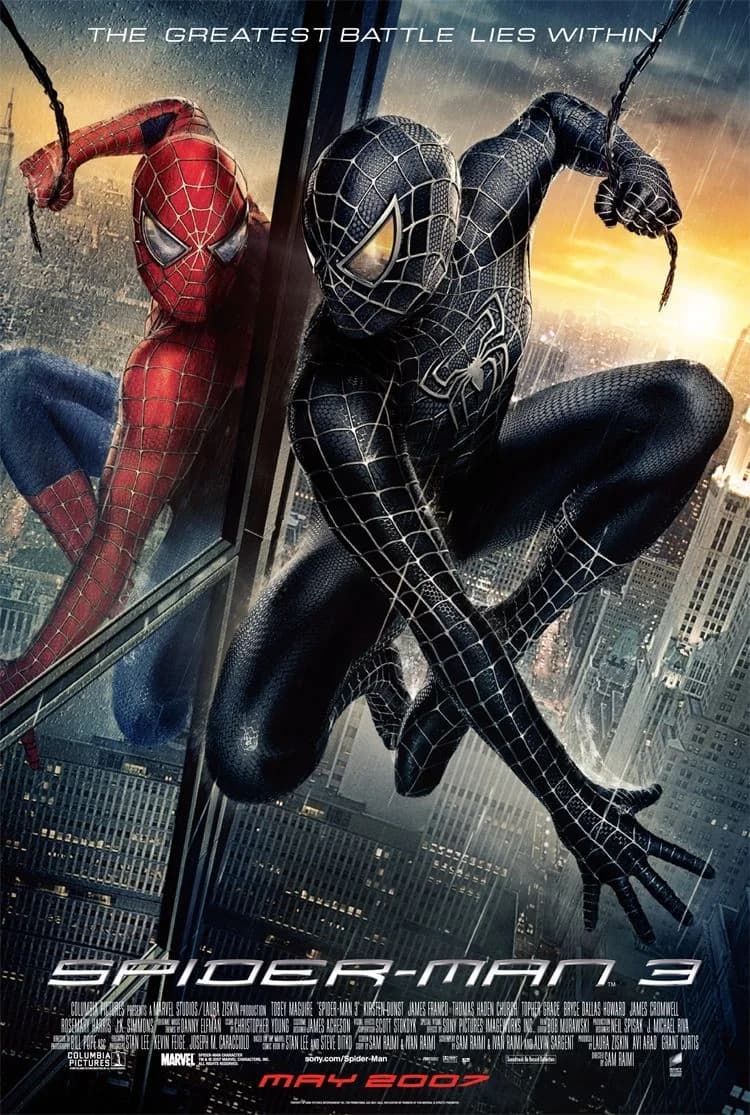 Poster of Spider-Man 3 (2007) Dual Audio {Hindi-English}