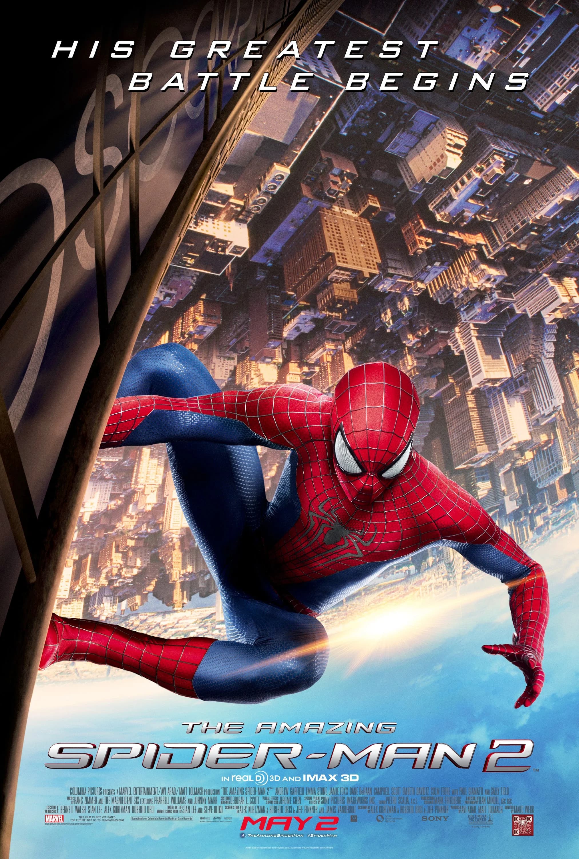 Poster of The Amazing Spider-Man 2 (2014) Dual Audio {Hindi-English}