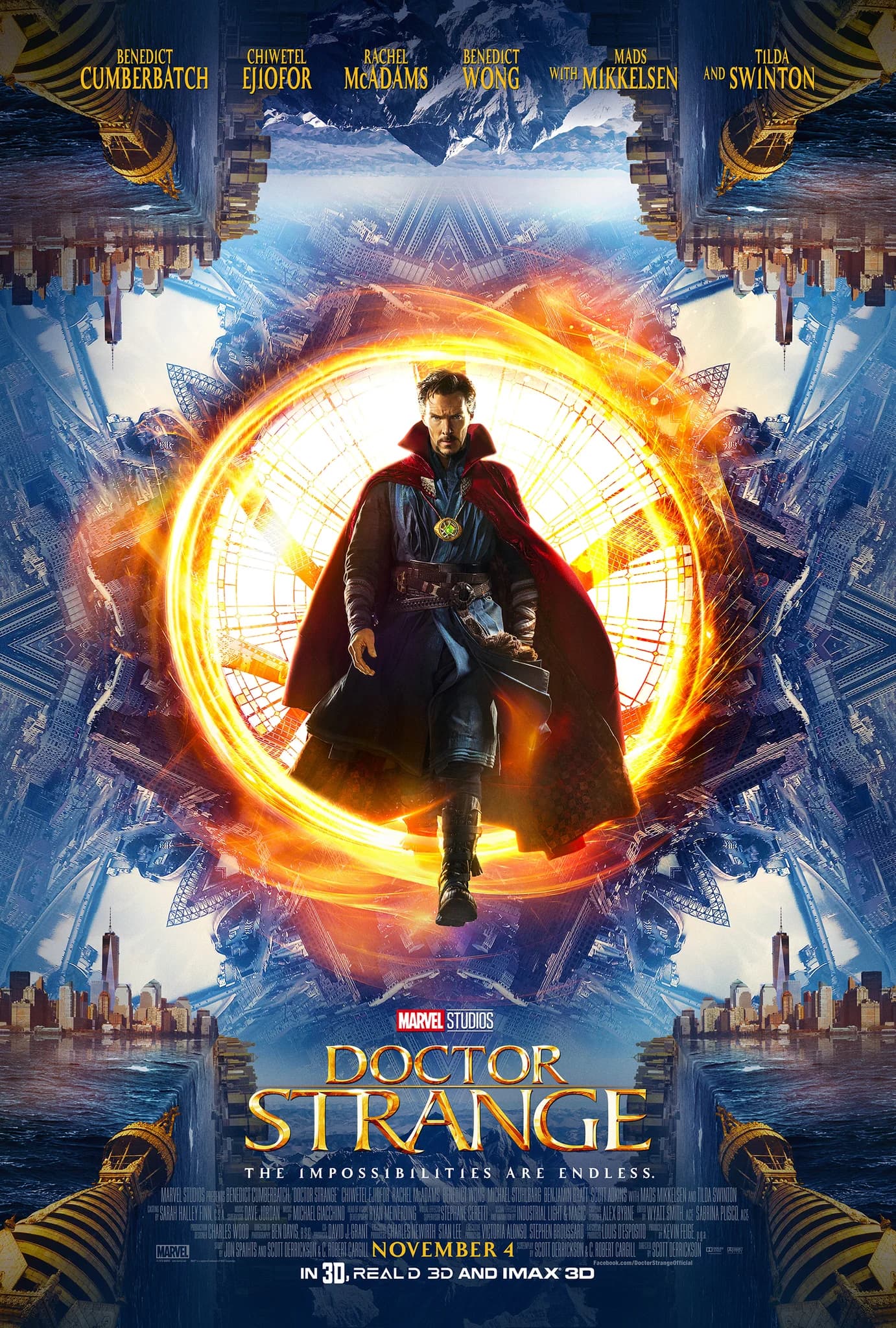 Poster of Doctor Strange (2016) Dual Audio {Hindi-English}