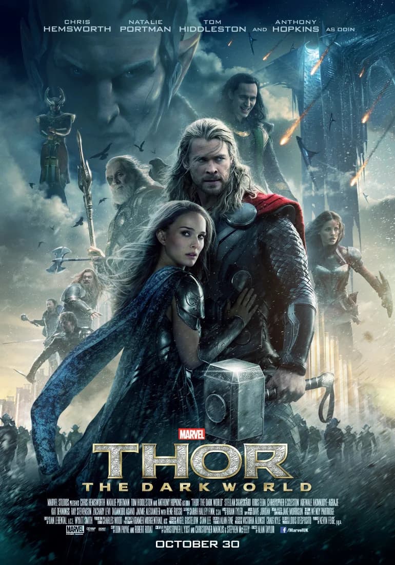 Poster of Thor: The Dark World (2013) Dual Audio {Hindi-English}