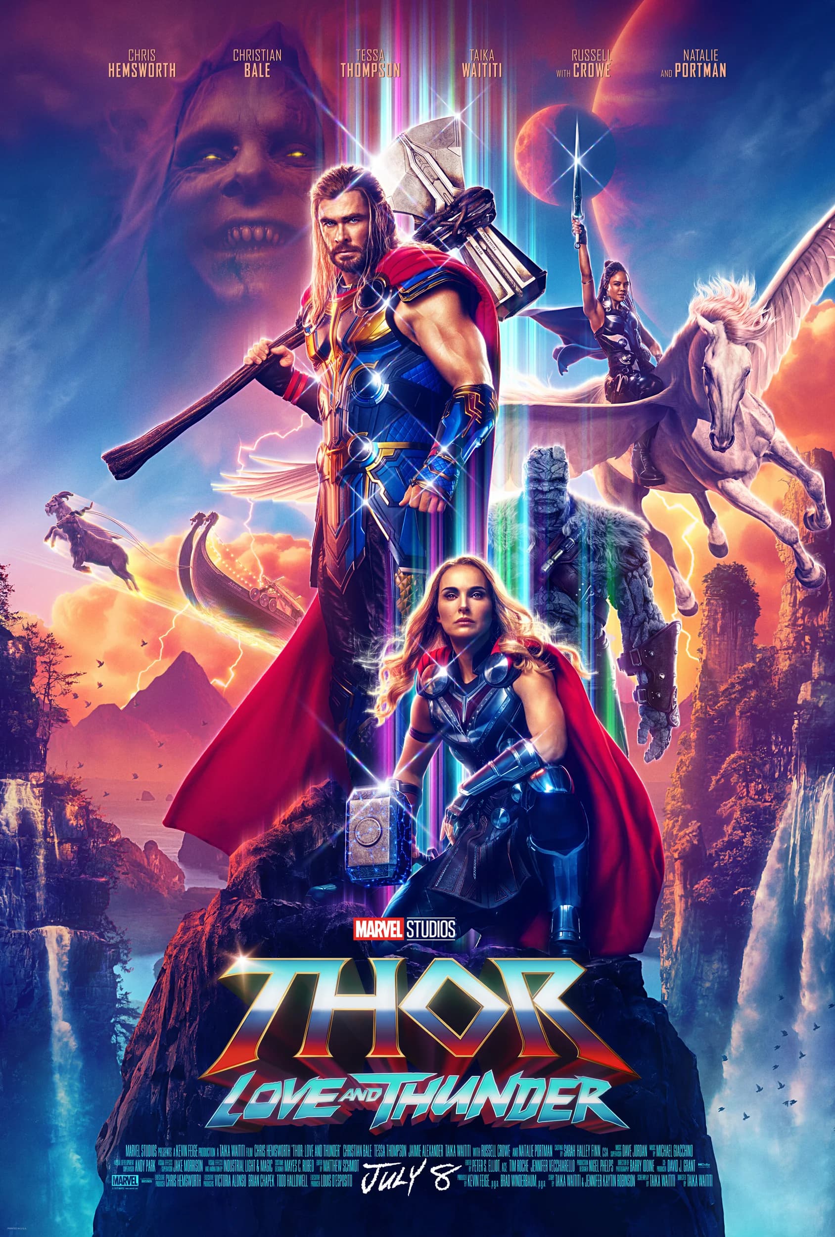 Poster of Thor: Love and Thunder (2022) Dual Audio {Hindi-English}