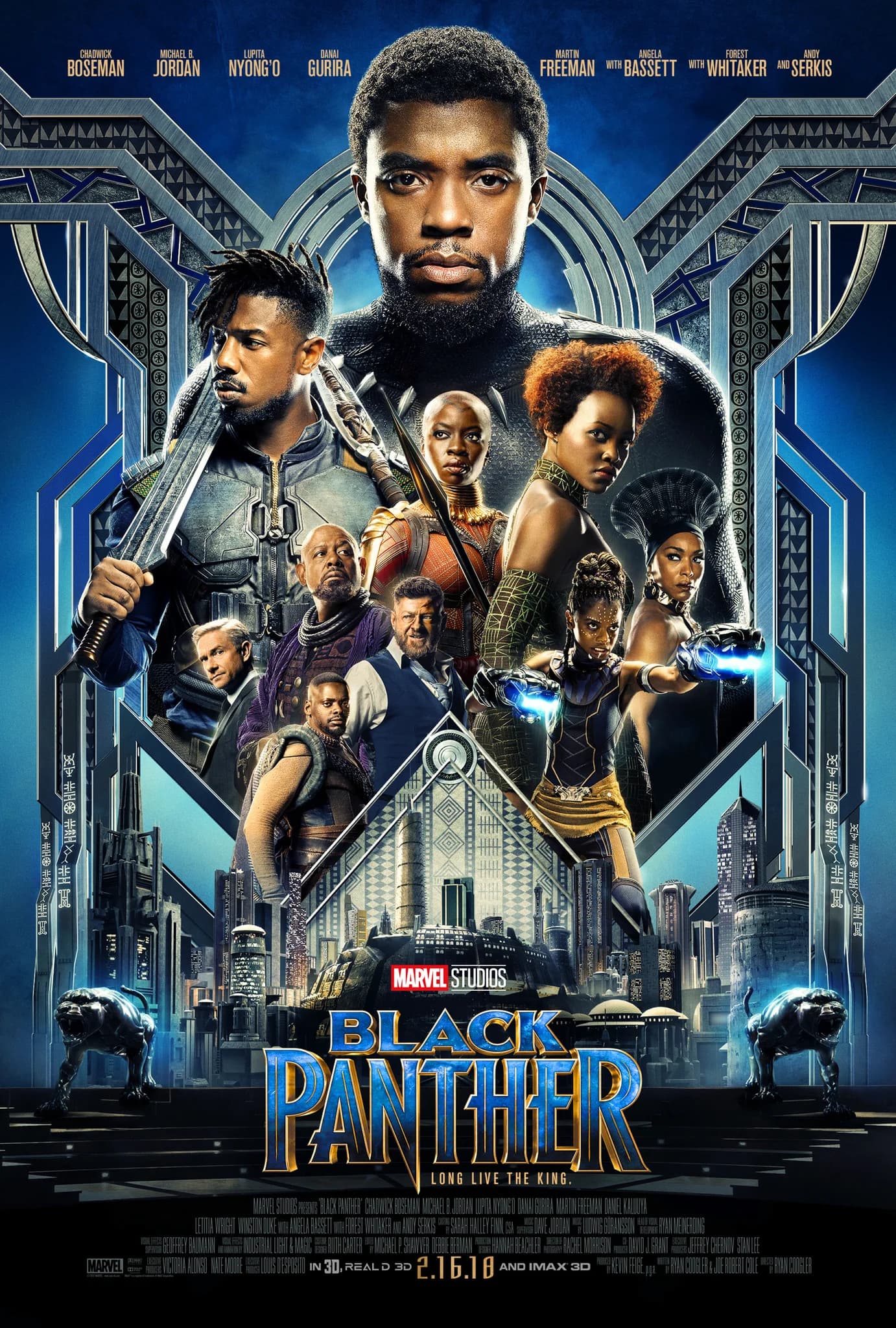 Poster of Black Panther (2018) Dual Audio {Hindi-English}