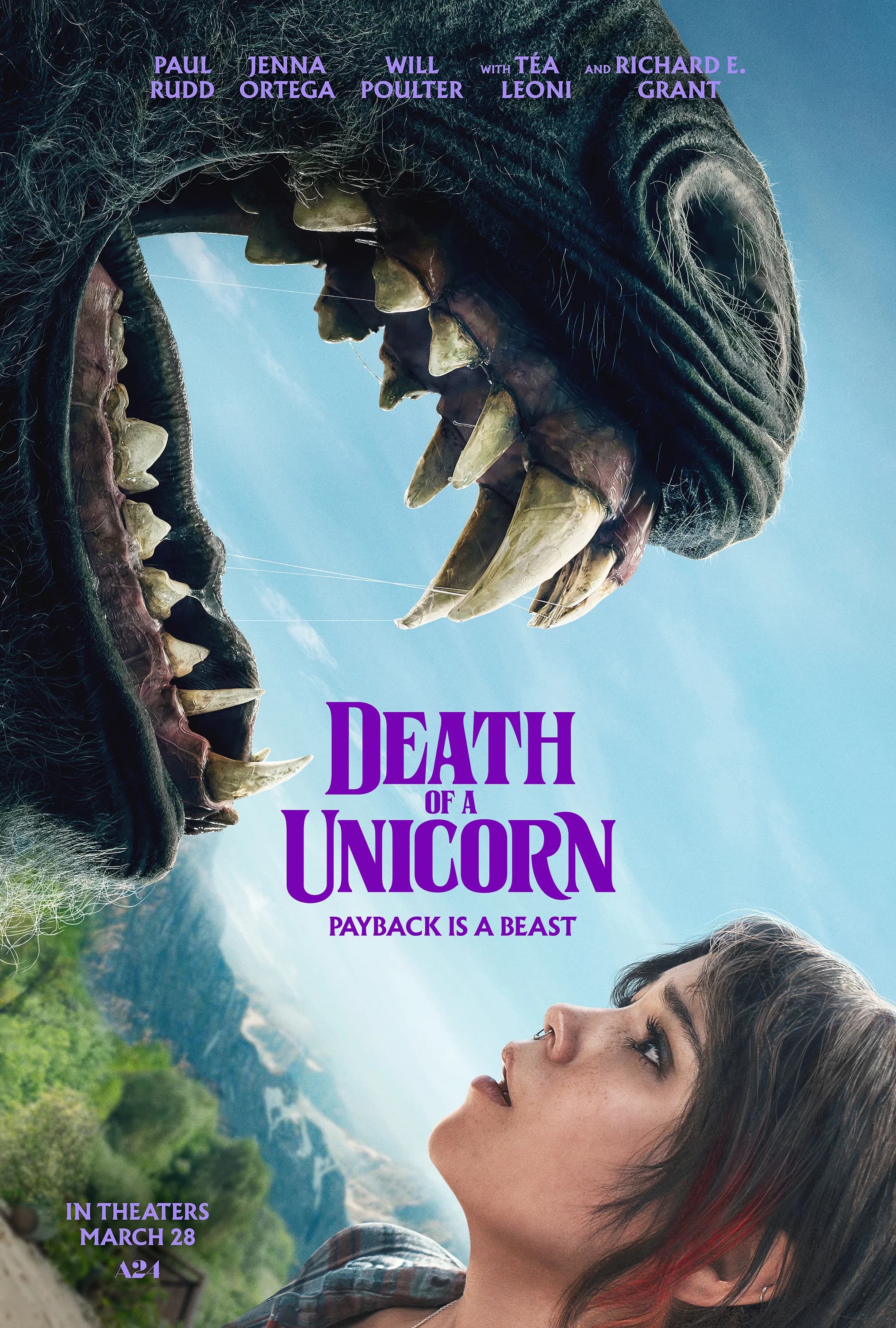 Poster of Death of a Unicorn (2025) Full Movie in English 480p 720p 1080p