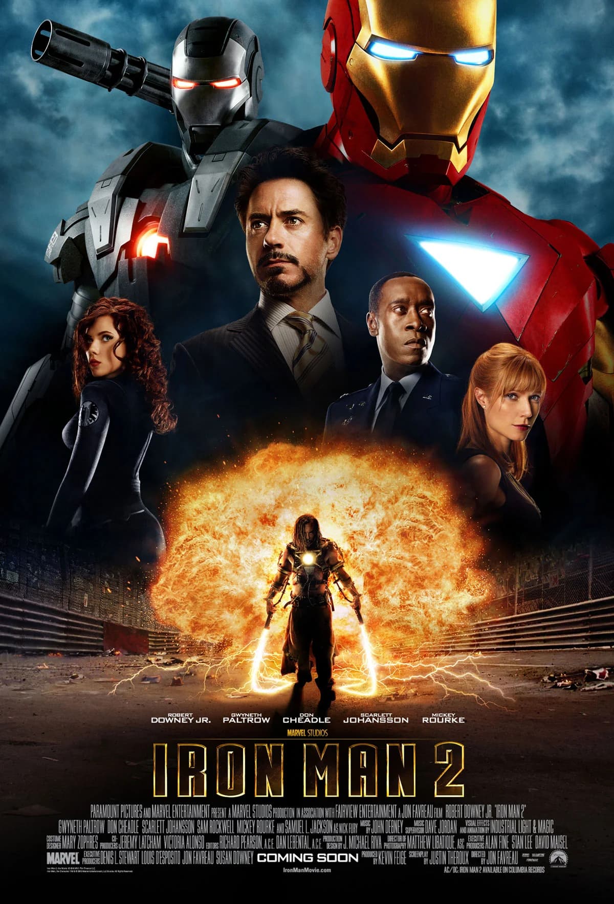 Poster of Iron Man 2 (2010) Dual Audio {Hindi-English}