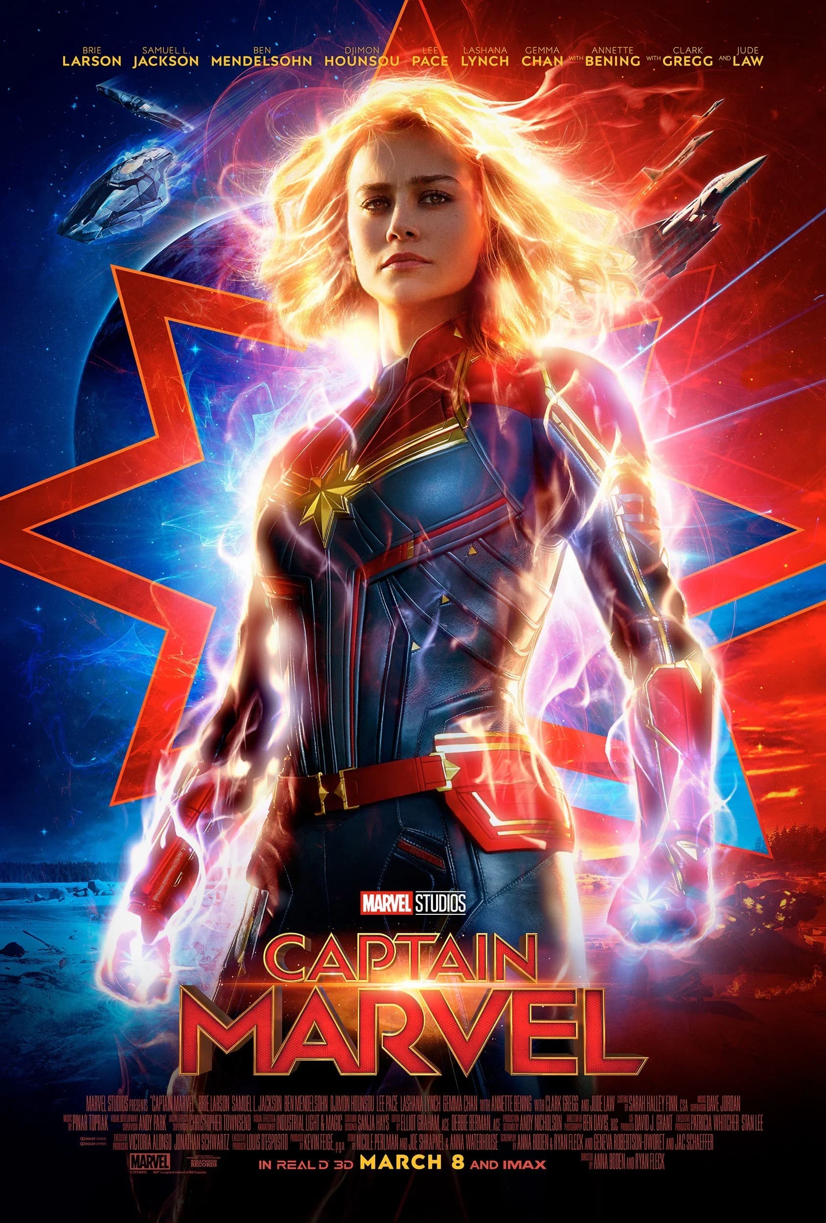 Poster of Captain Marvel (2019) Dual Audio {Hindi-English}