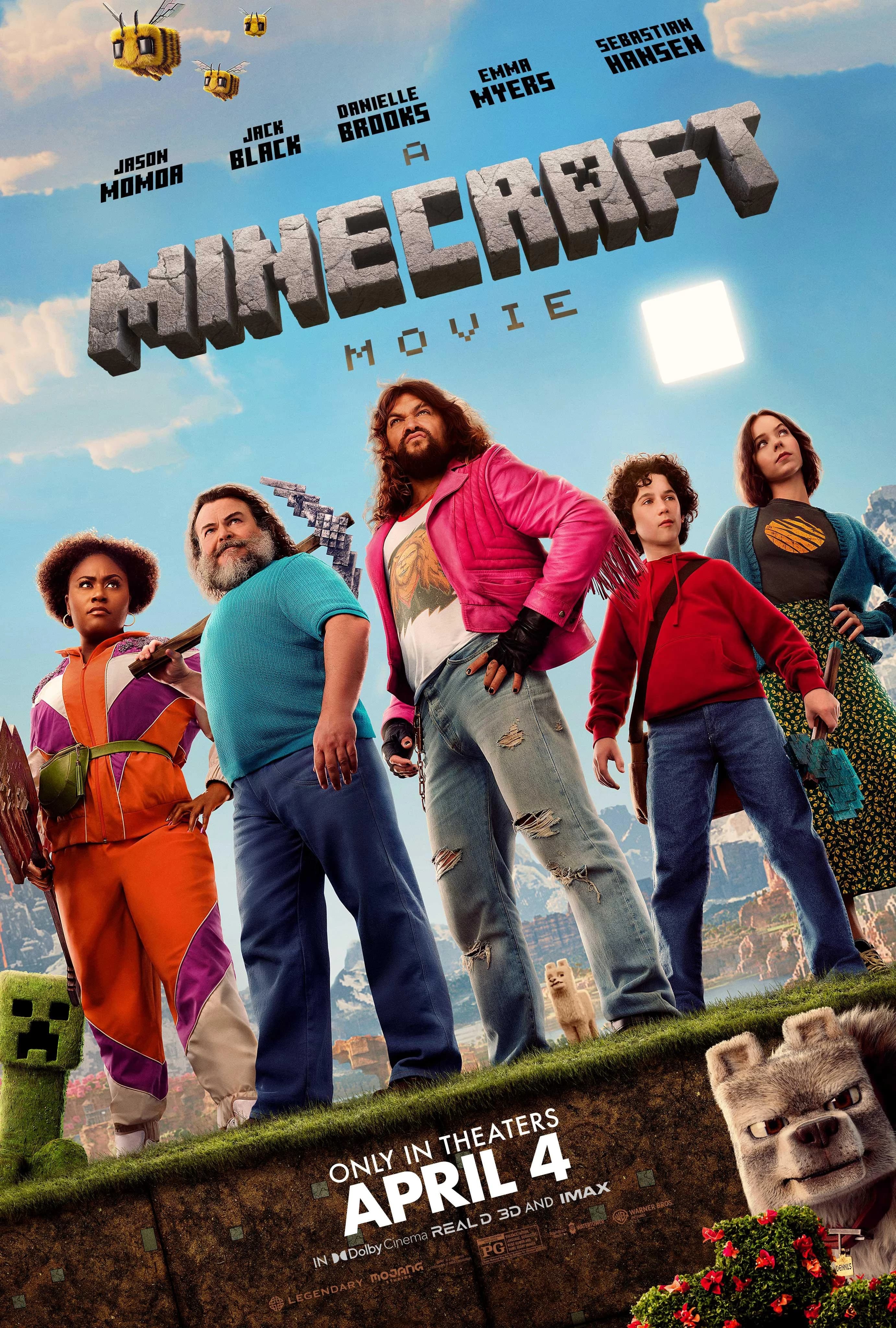 Poster of A Minecraft Movie (2025) Dual Audio {Hindi-English} 