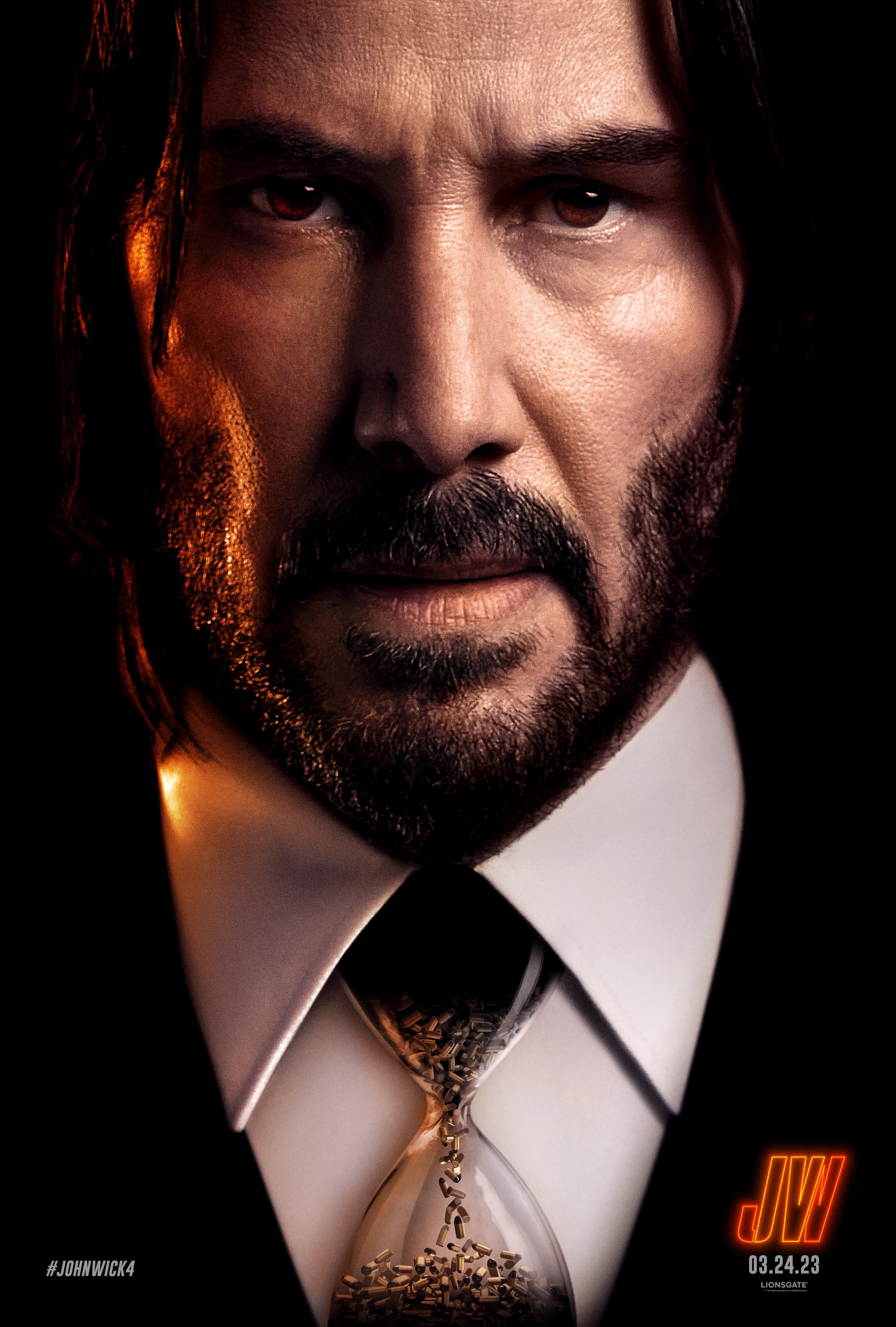 Poster of John Wick: Chapter 4 (2023) Dual Audio {Hindi + English}