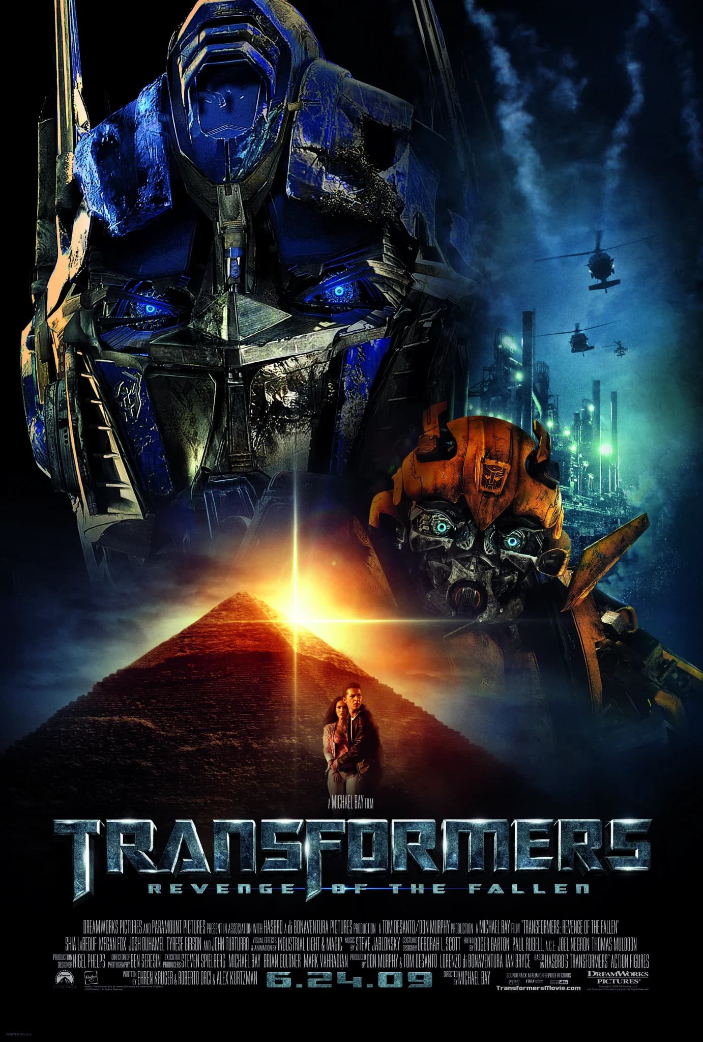 Poster of Transformers: Revenge of the Fallen (2009) Dual Audio [Hindi + English]