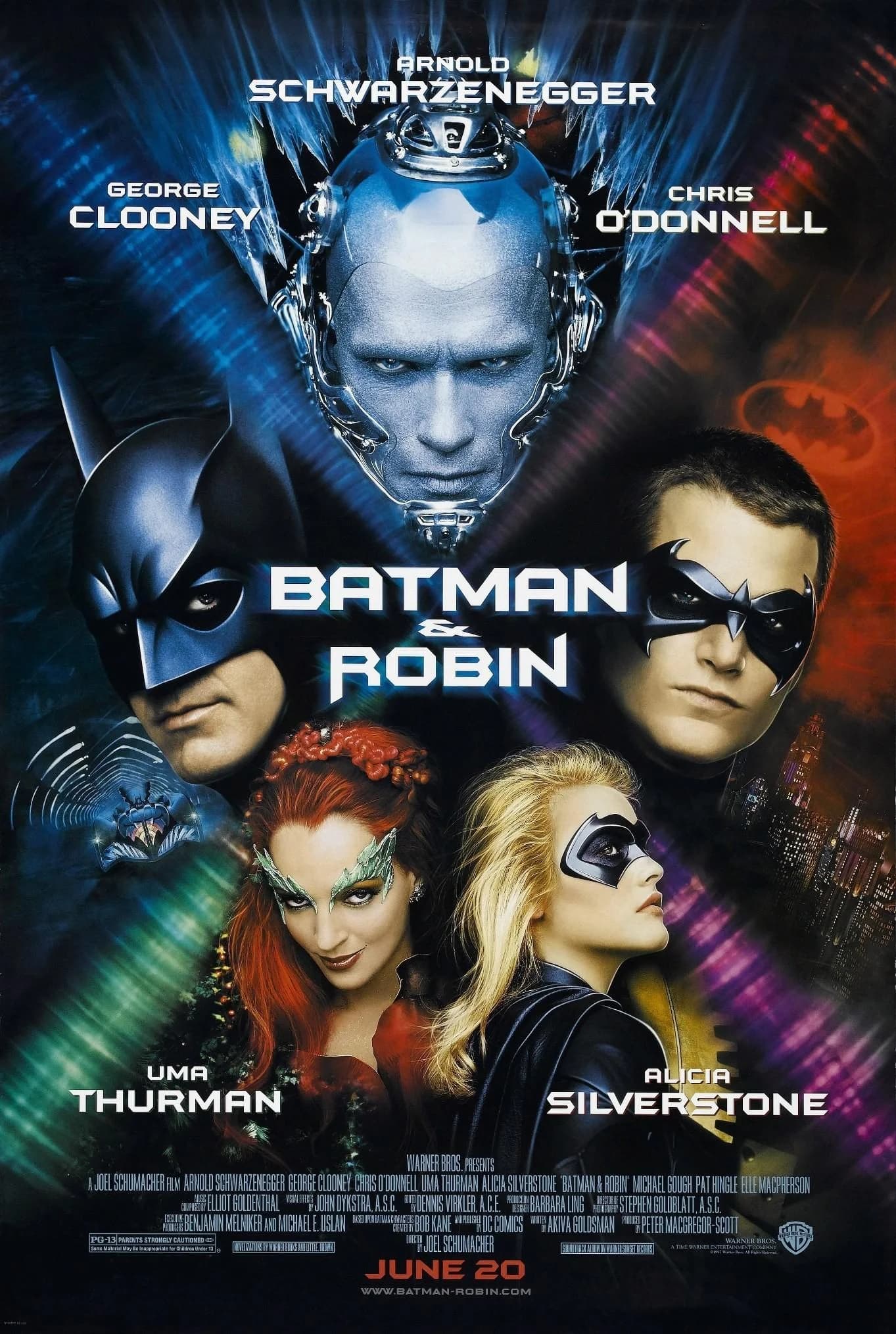 Poster of Batman & Robin (1997) REMASTERED Dual Audio {Hindi-English}