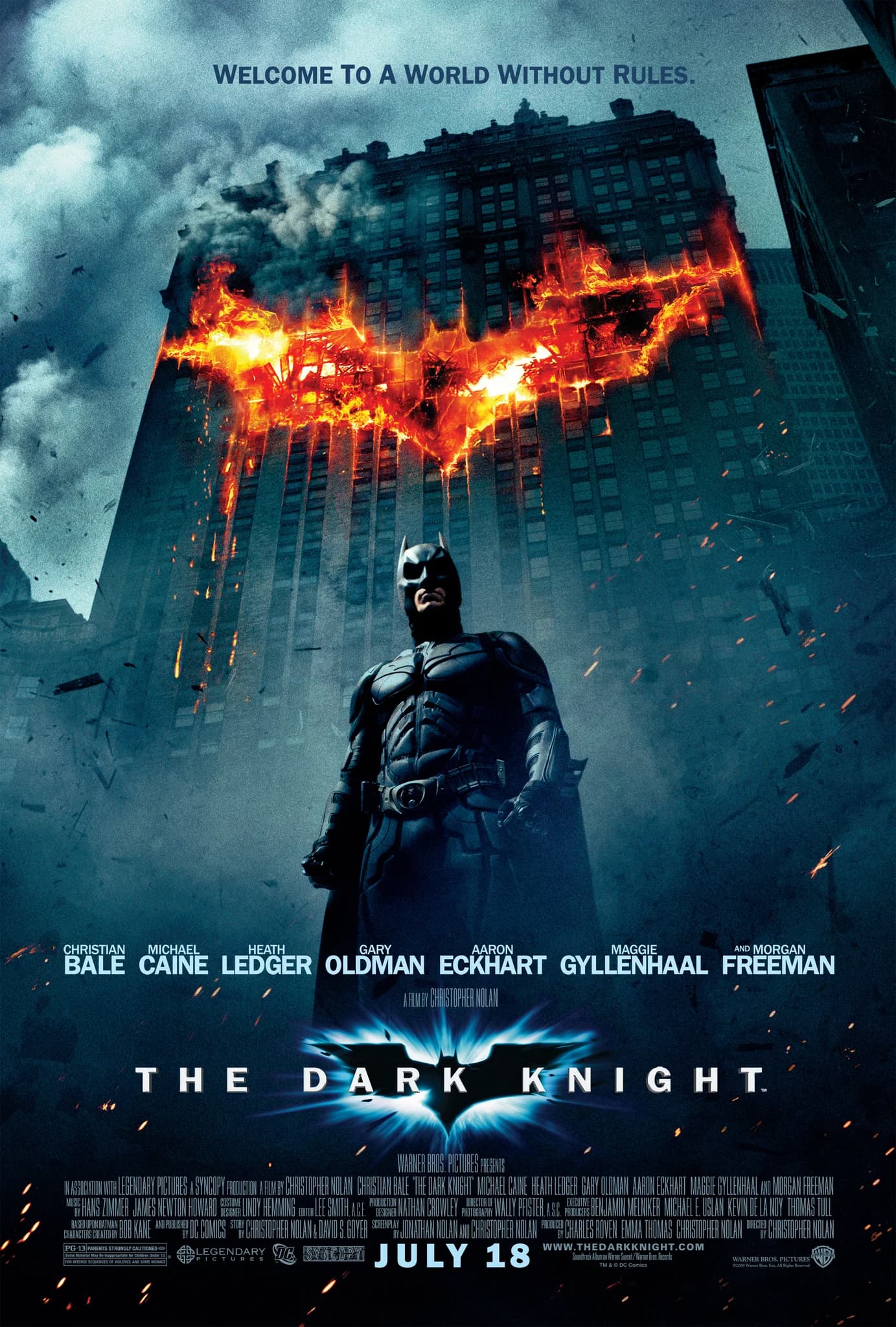 Poster of Batman: The Dark Knight (2008) Dual Audio {Hindi-English}
