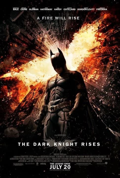 Poster of Batman: The Dark Knight Rises (2012) Dual Audio Hindi English