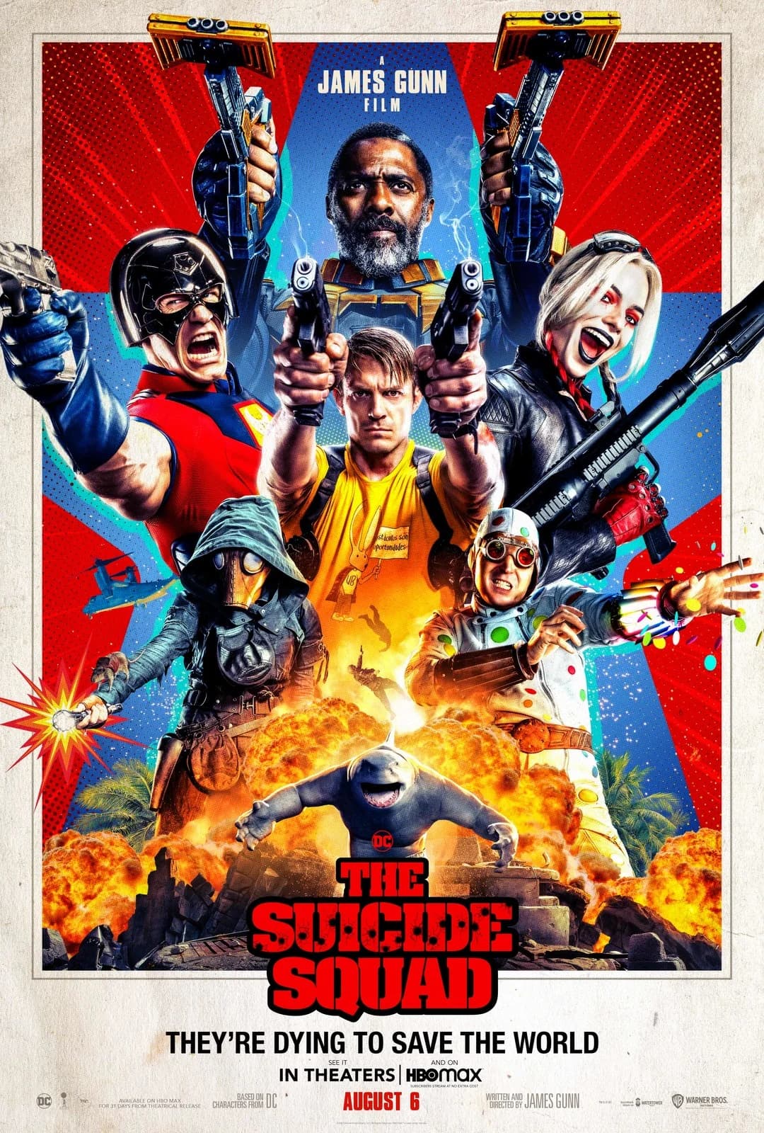 Poster of The Suicide Squad (2021) English [DD5.1] With Hindi Subtitle