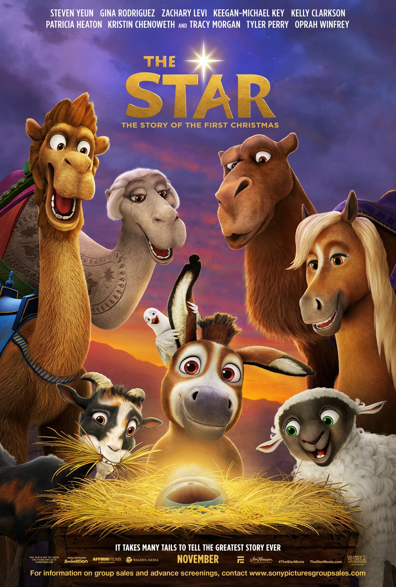 Poster of The Star (2017) 1080p 720p 480p Dual Audio [HINDI & ENGLISH]