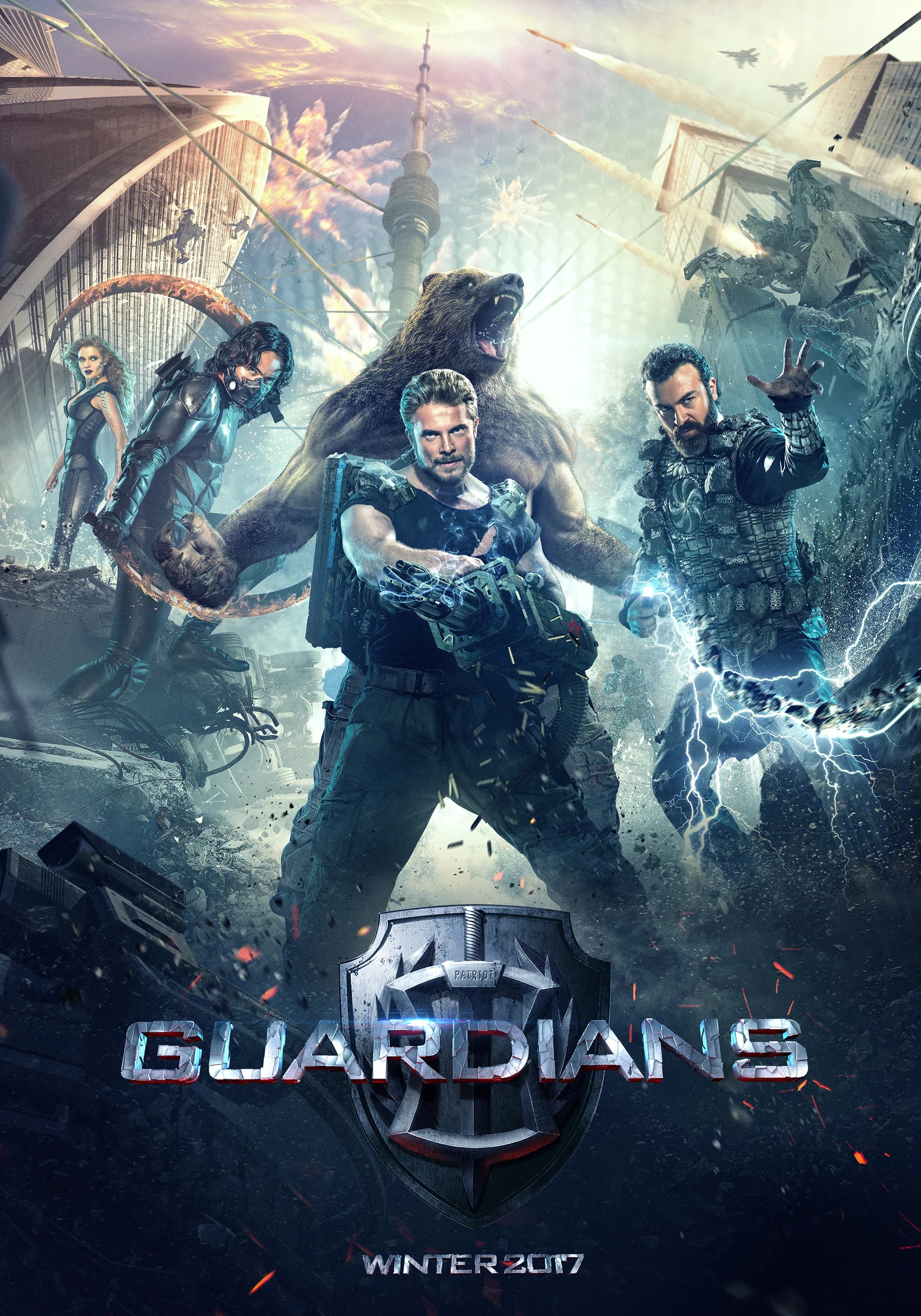 Poster of Guardians (2017) Hindi 1080p 720p & 480p x264 DD2.0
