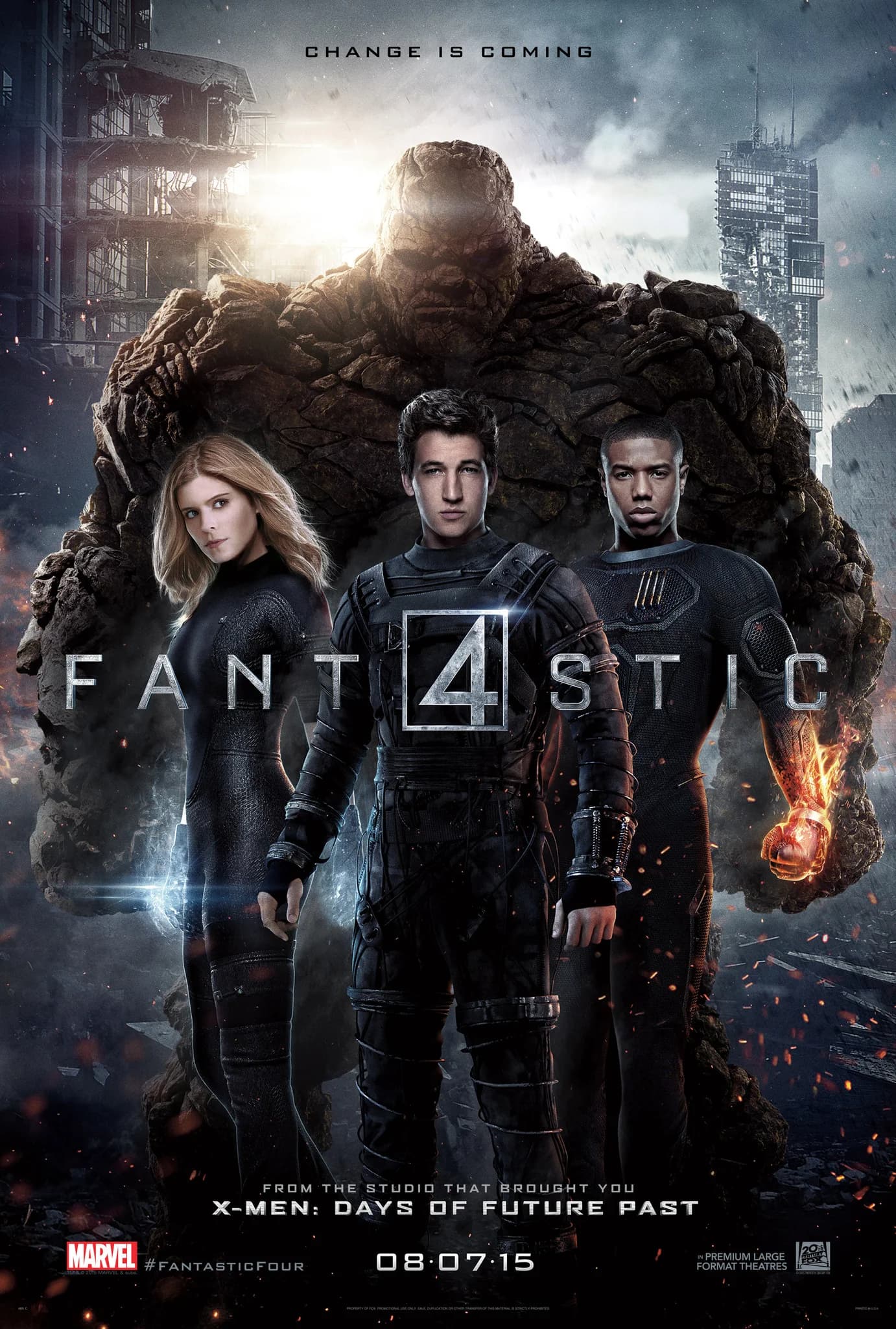 Poster of Fantastic Four (2015) [Hindi (ORG 5.1) & English]