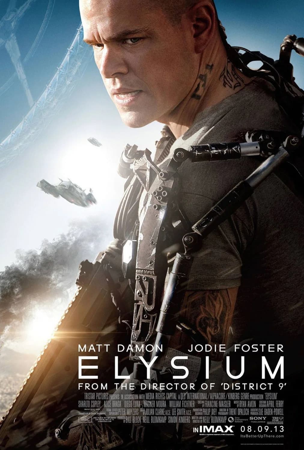 Poster of Elysium (2013) [Hindi (ORG 5.1) & English]