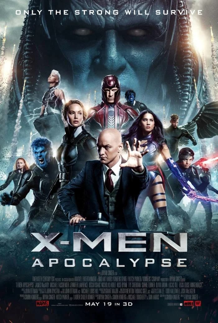 Poster of X-Men: Apocalypse (2016) Dual Audio [Hindi-English] 