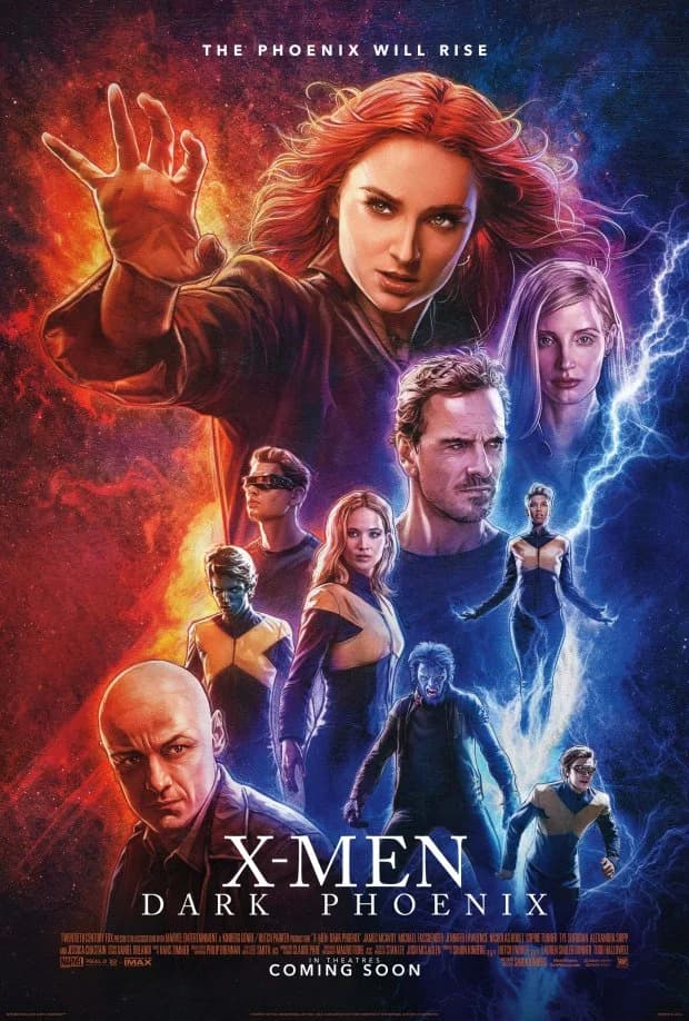 Poster of Dark Phoenix (2019) Dual Audio {Hindi-English}
