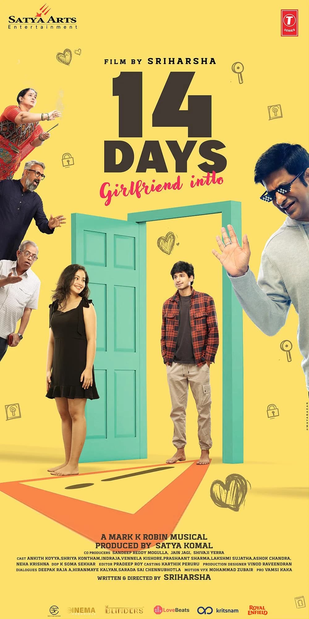 Poster of 14 Days: Girlfriend Intlo 2025 Hindi Dubbed Movie