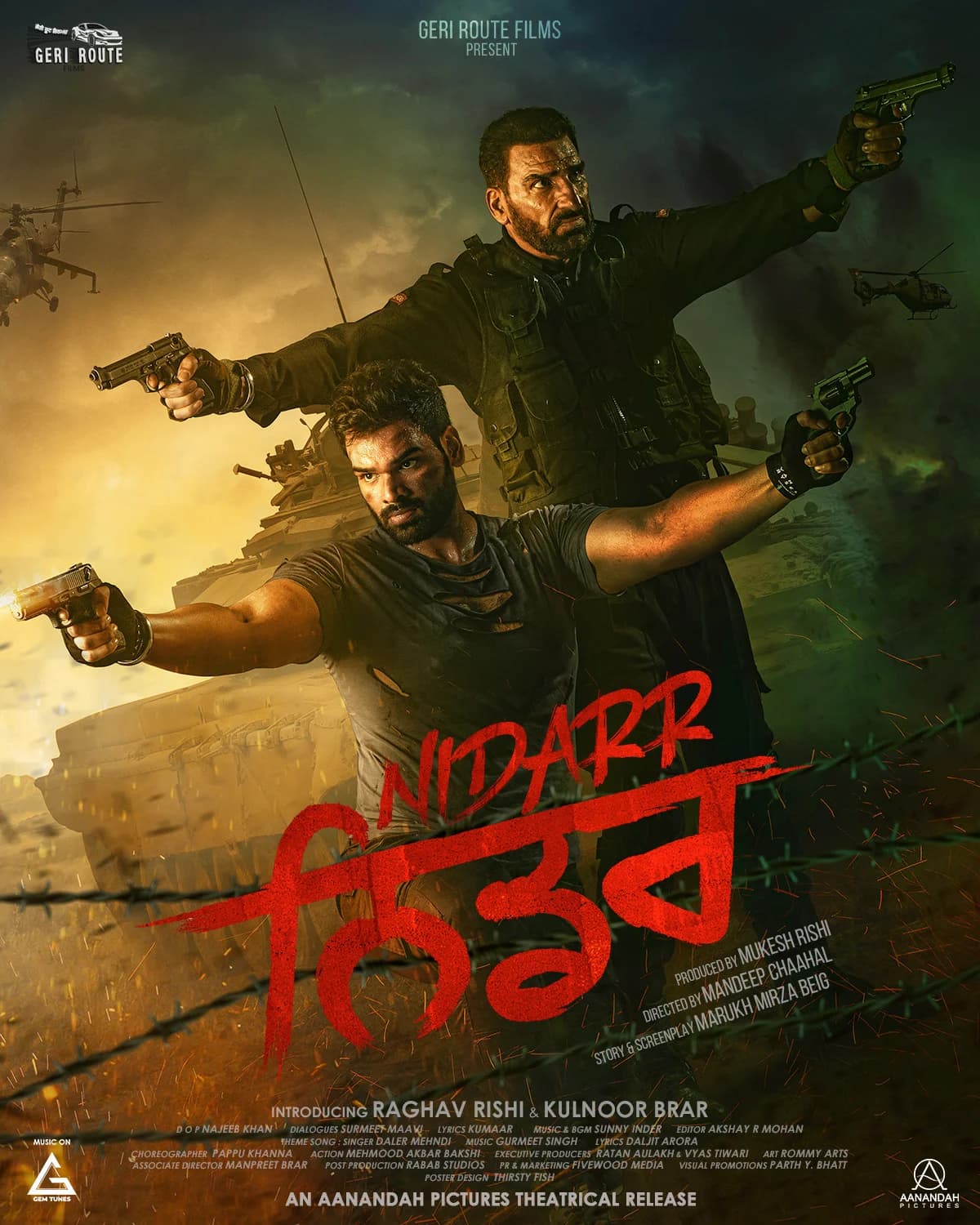 Poster of Nidarr (2023) Punjabi Full Movie