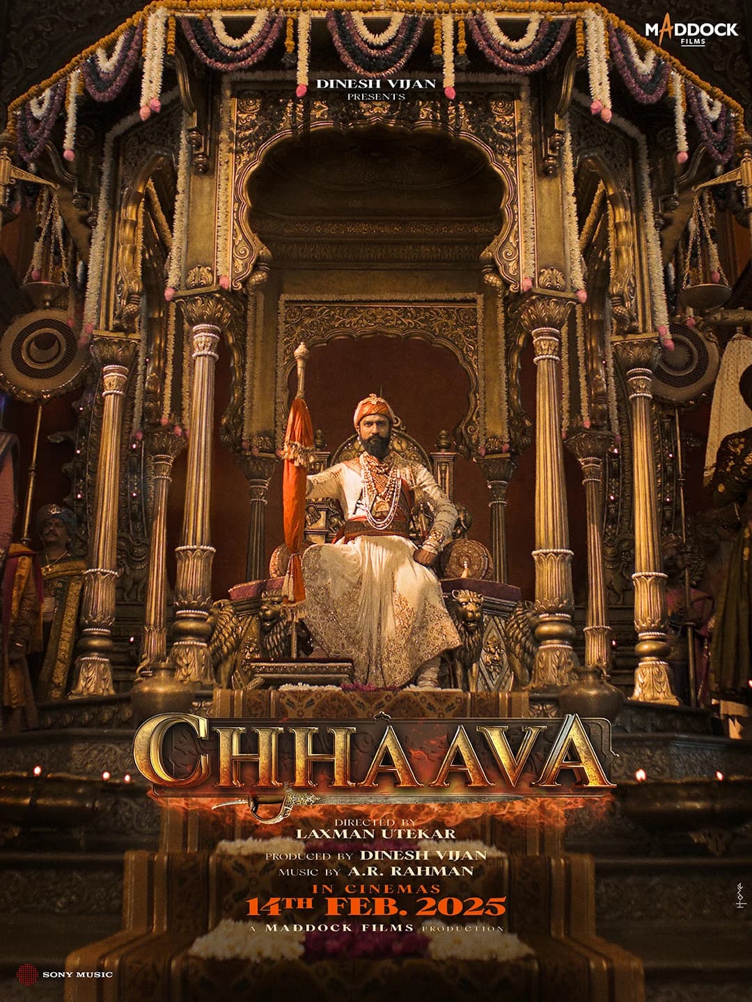 Poster of Chhaava (2025) WEB-DL {Hindi DD5.1} Netflix Full Movie