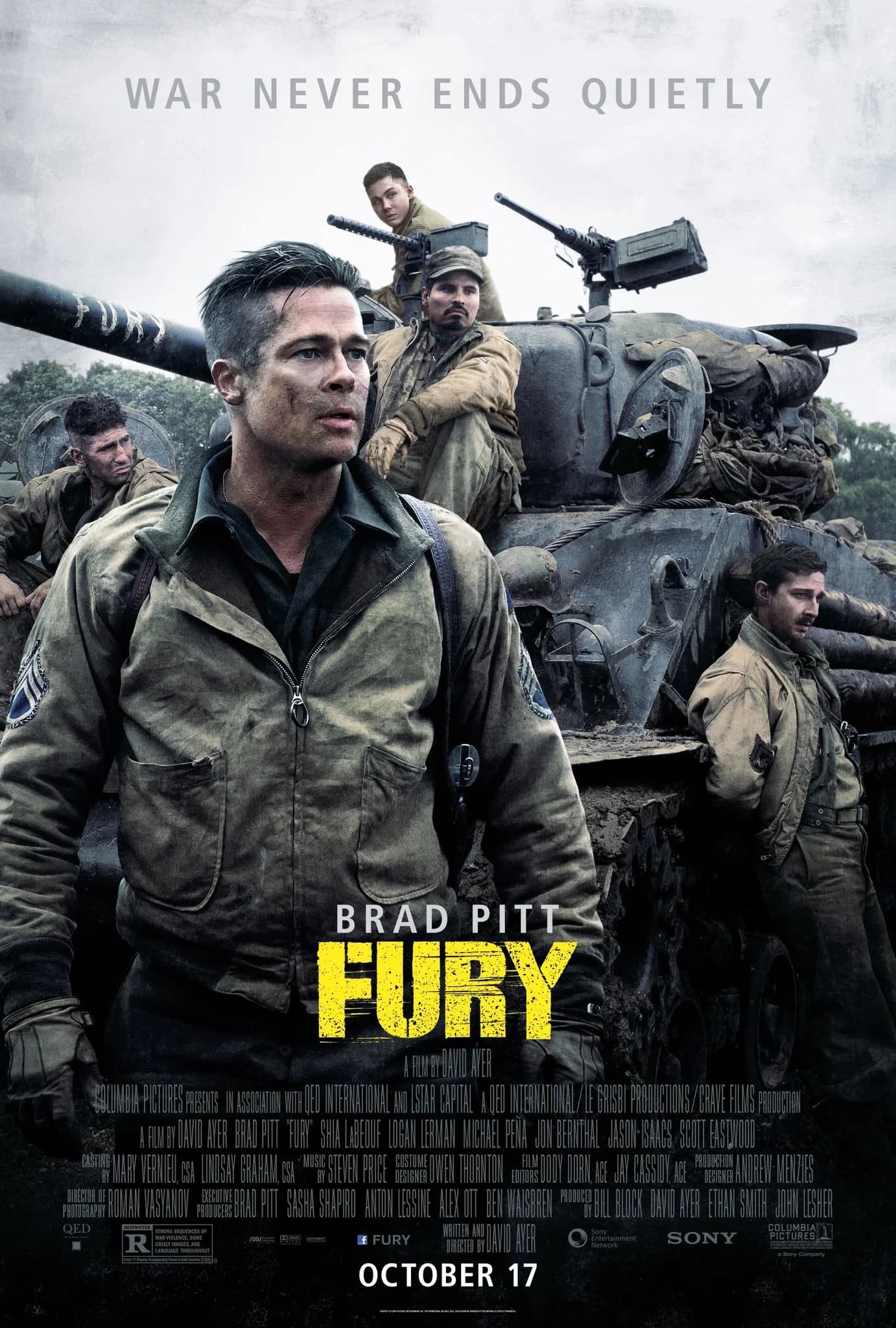 Poster of Fury (2014) BluRay [Hindi (ORG 5.1) & English]