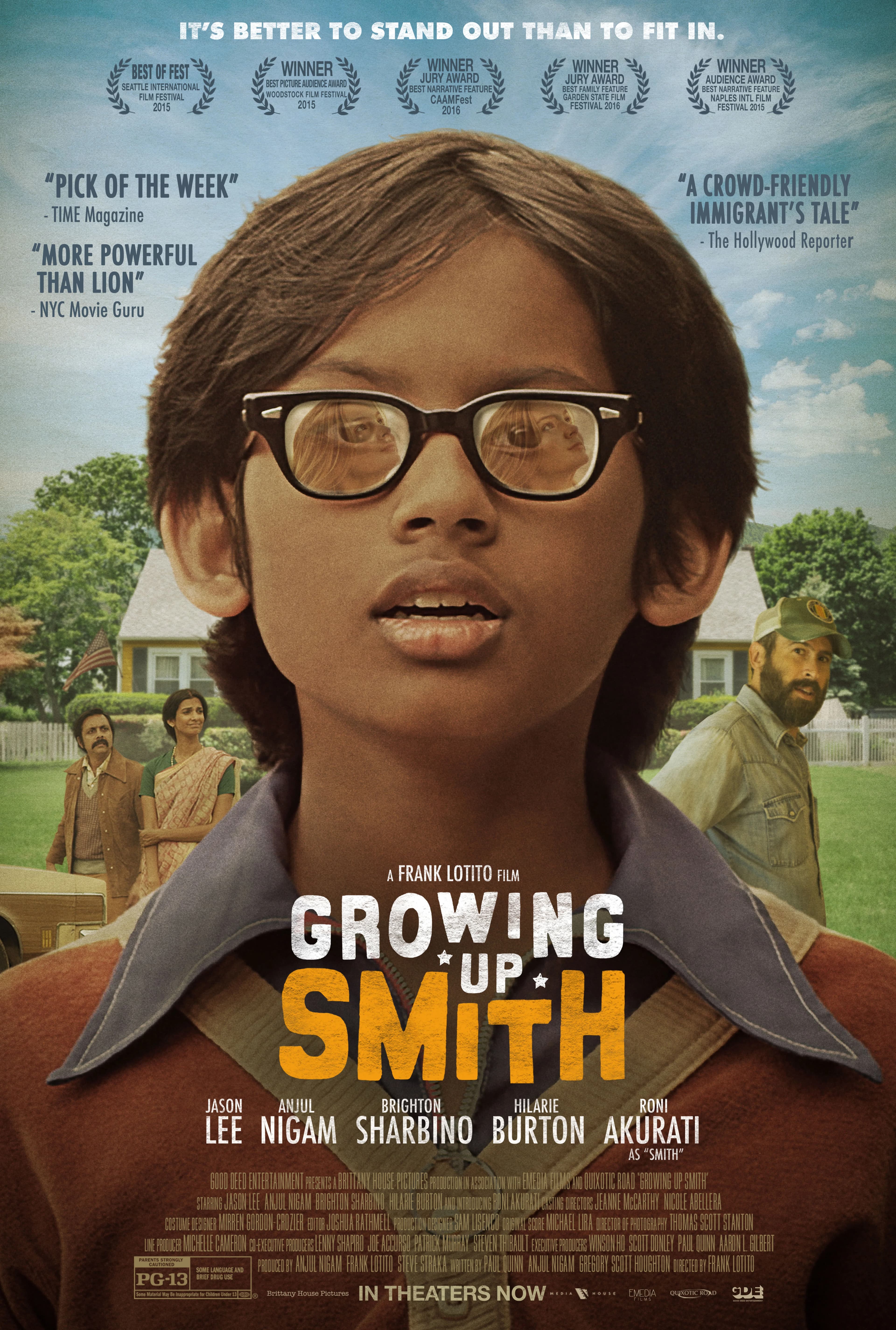 Poster of Growing Up Smith (2015) Dual Audio {Hindi-English}