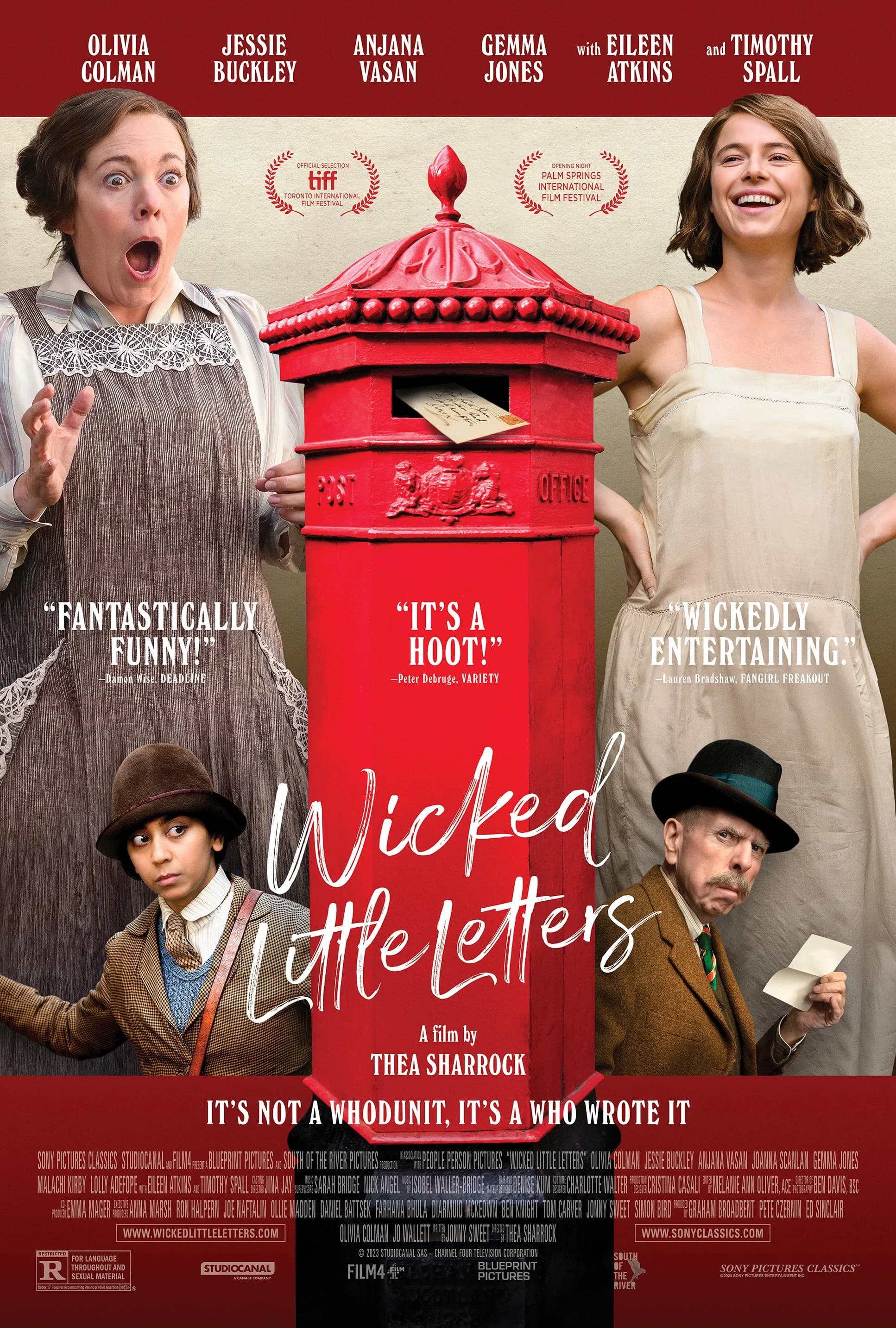 Poster of Wicked Little Letters (2023) 1080p 720p 480p Dual Audio [HINDI & ENGLISH]