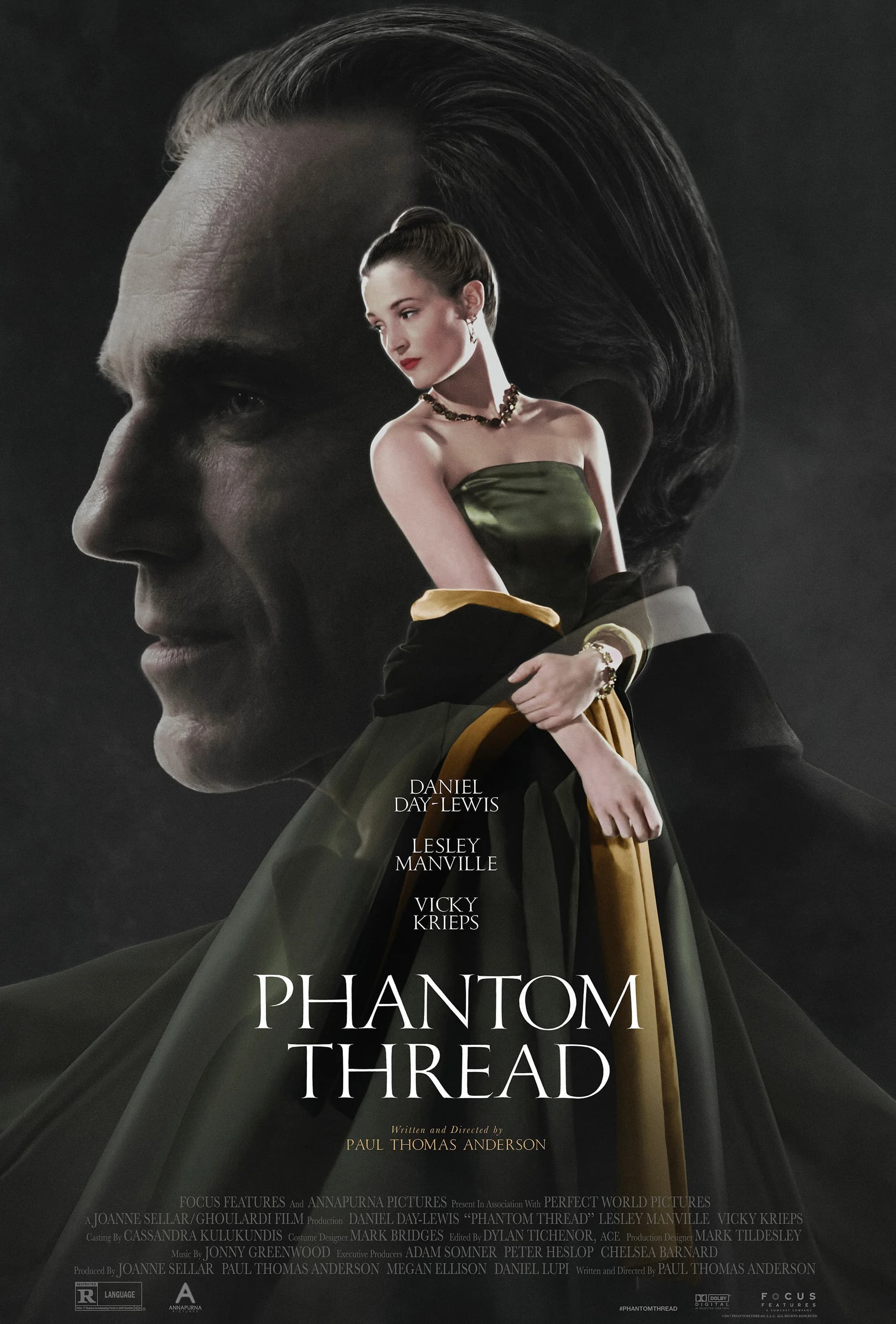 Poster of Phantom Thread (2017) BluRay [Hindi (ORG 5.1) & English]