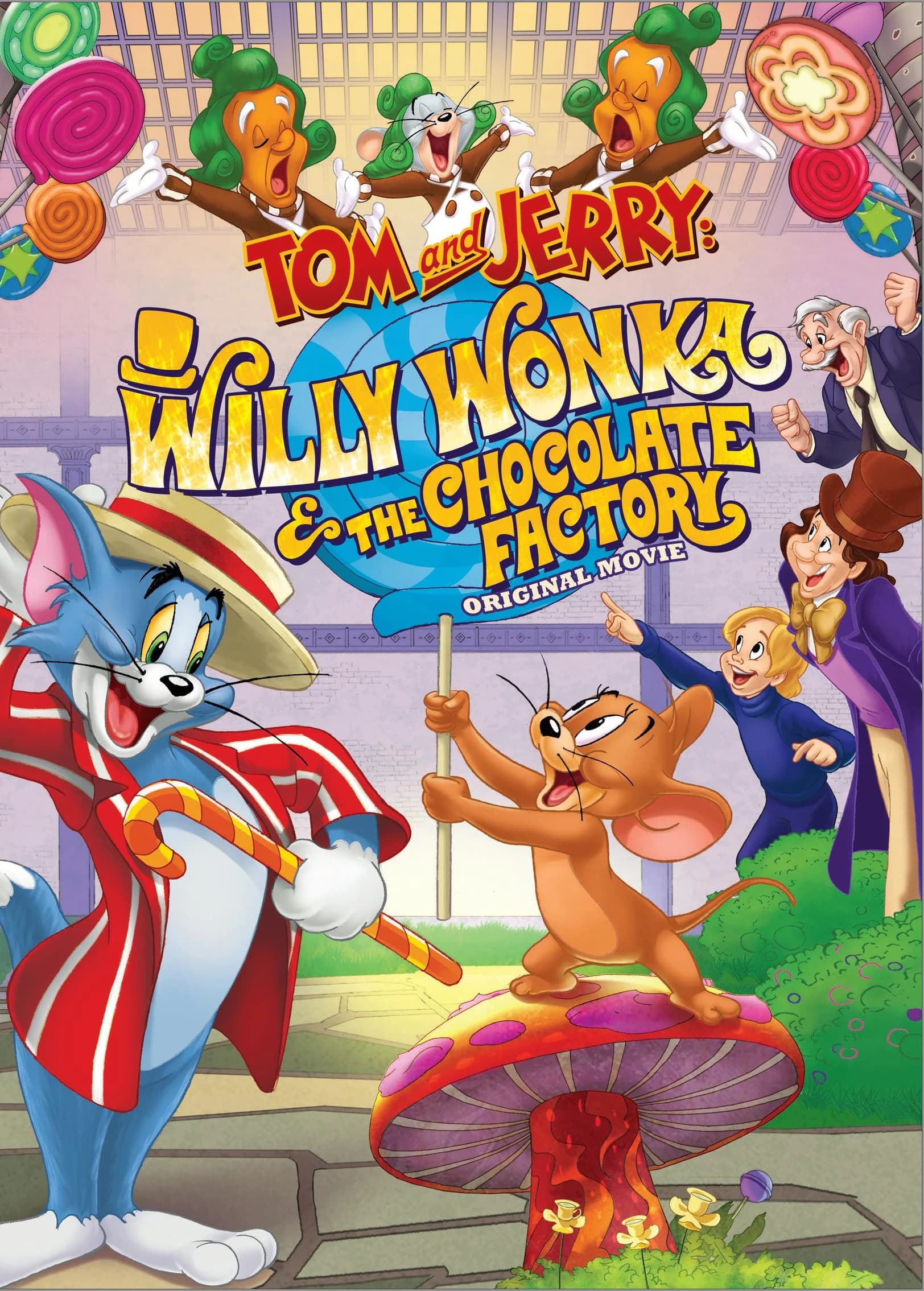 Poster of Tom and Jerry: Willy Wonka and the Chocolate Factory (2017) WEB-DL Dual Audio {Hindi-English}