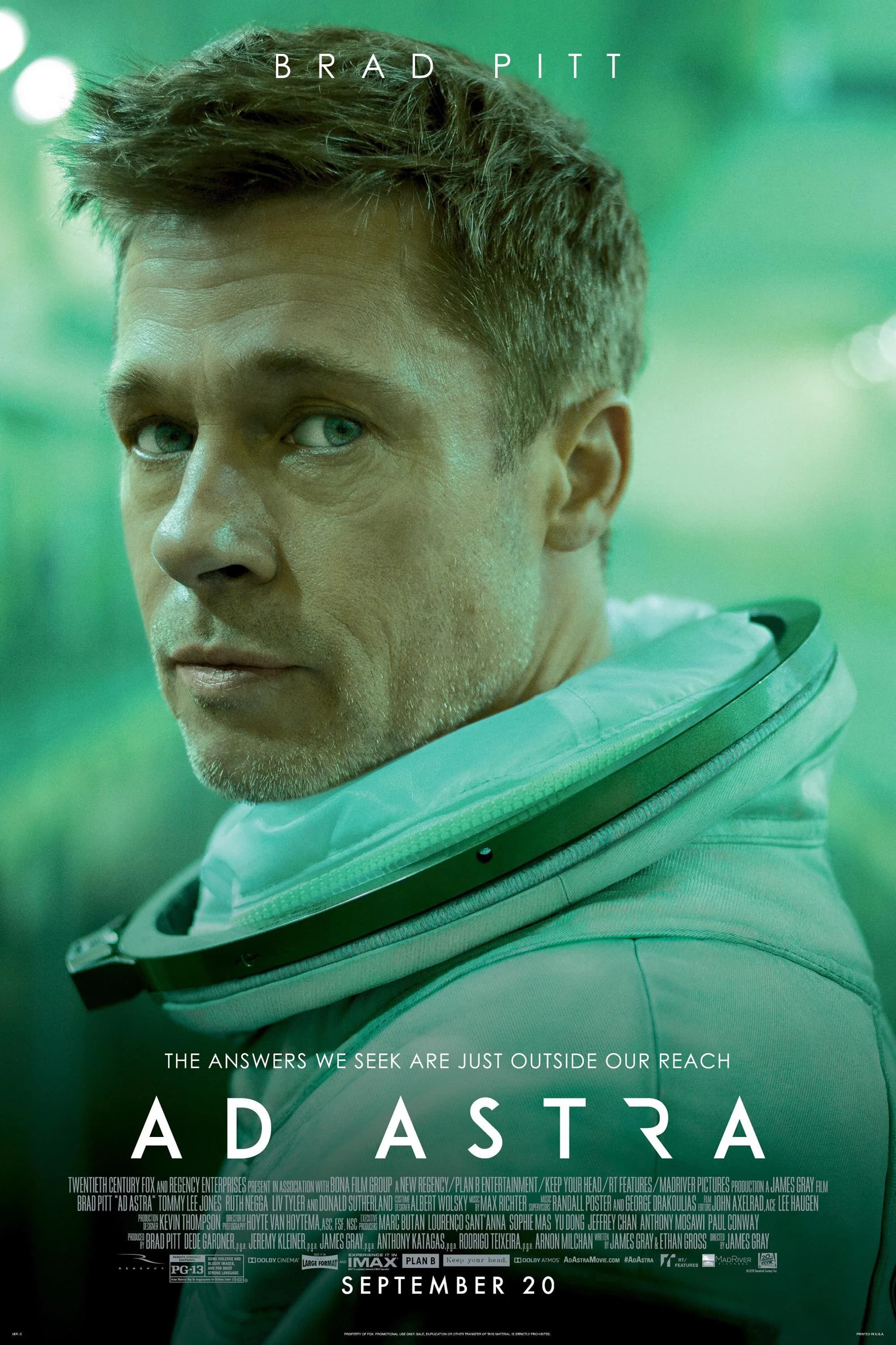 Poster of Ad Astra (2019) BluRay [Hindi (ORG 5.1) & English]